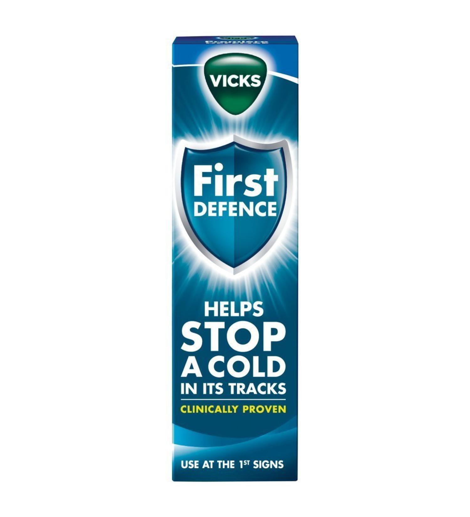 Vicks First Defence Nasal Spray Microgel Formula to Help Stop a Cold in its Tracks 2 x 15 ml (Twin Pack)