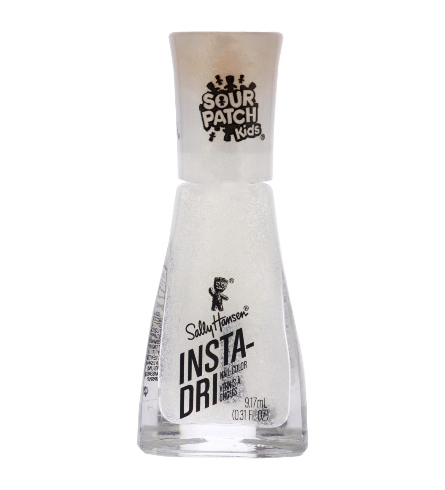 Sally Hansen Insta-Dri x Sour Patch Kids Nail Polish 3-in-1 formula with built-in base and top coat for shiny extended wear in a single step. Dries in 60 seconds. First Sour Then Sweet - 750