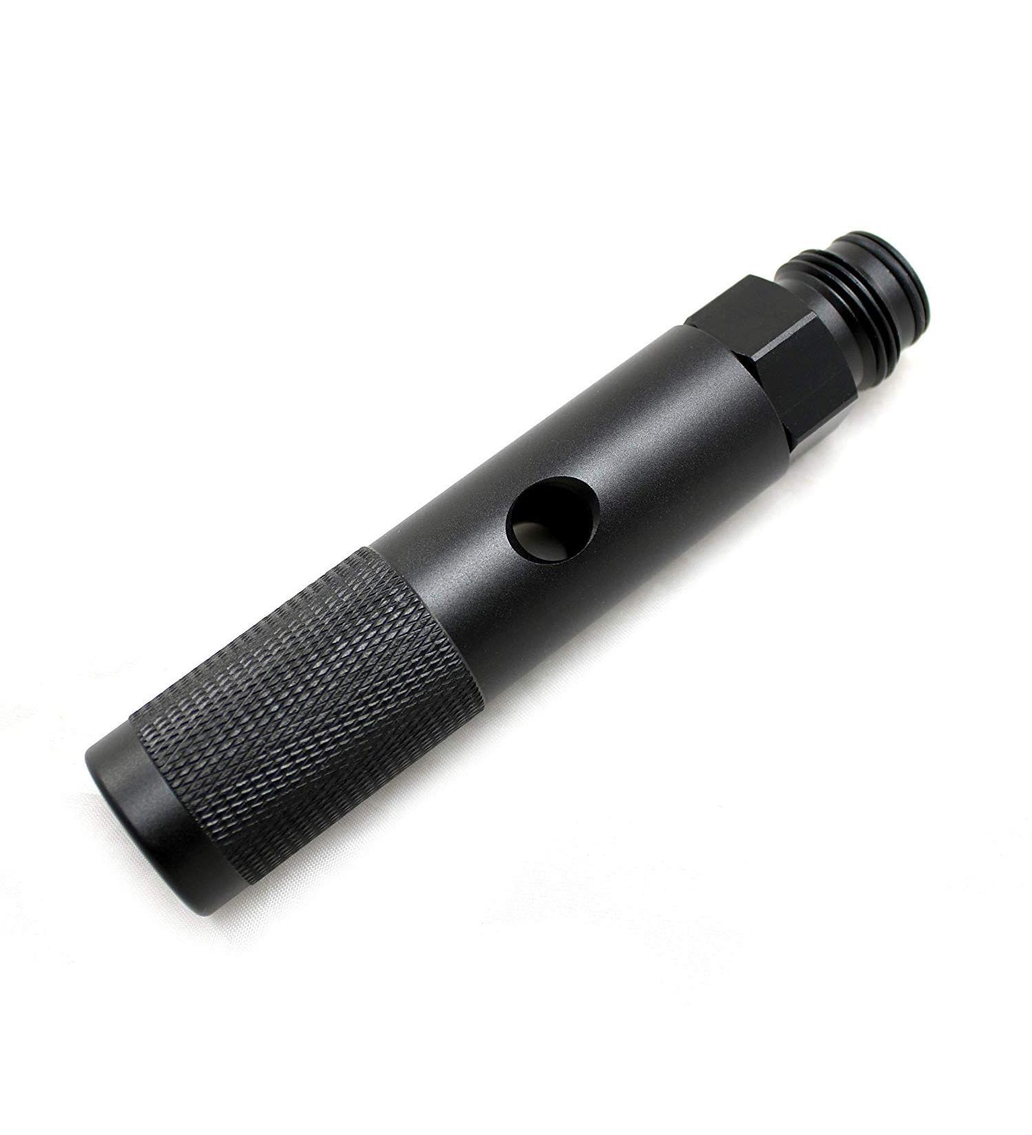 Gurlleu Paintball Quick Change 12g CO2 Valve Adapter | Black w/ G1/2 Threads - Buy Online on GoSupps.com