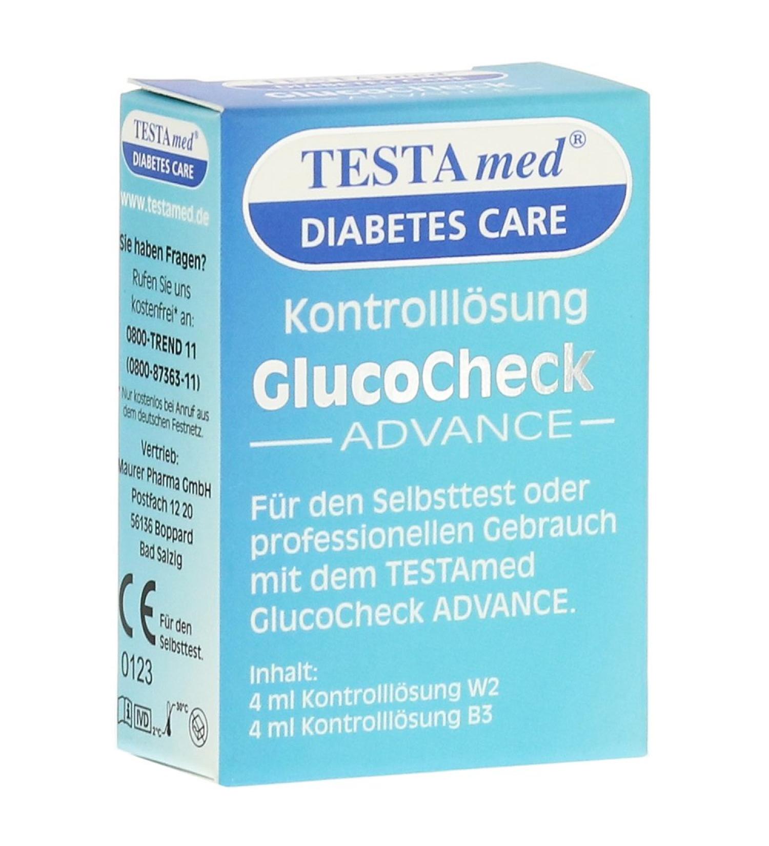TESTAMED GlucoCheck Advance control solution 4 ml
