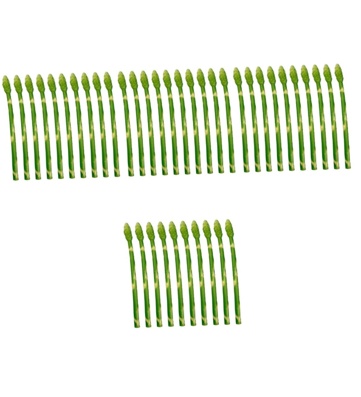 HOMSFOU 40 Pcs Simulated asparagus ornaments rustic decor plastic flower vase cabinet decor vegetable fruit ornament decorative vegetables lifelike Simulated Asparagus Models cupboard fake - Buy Online on GoSupps.com