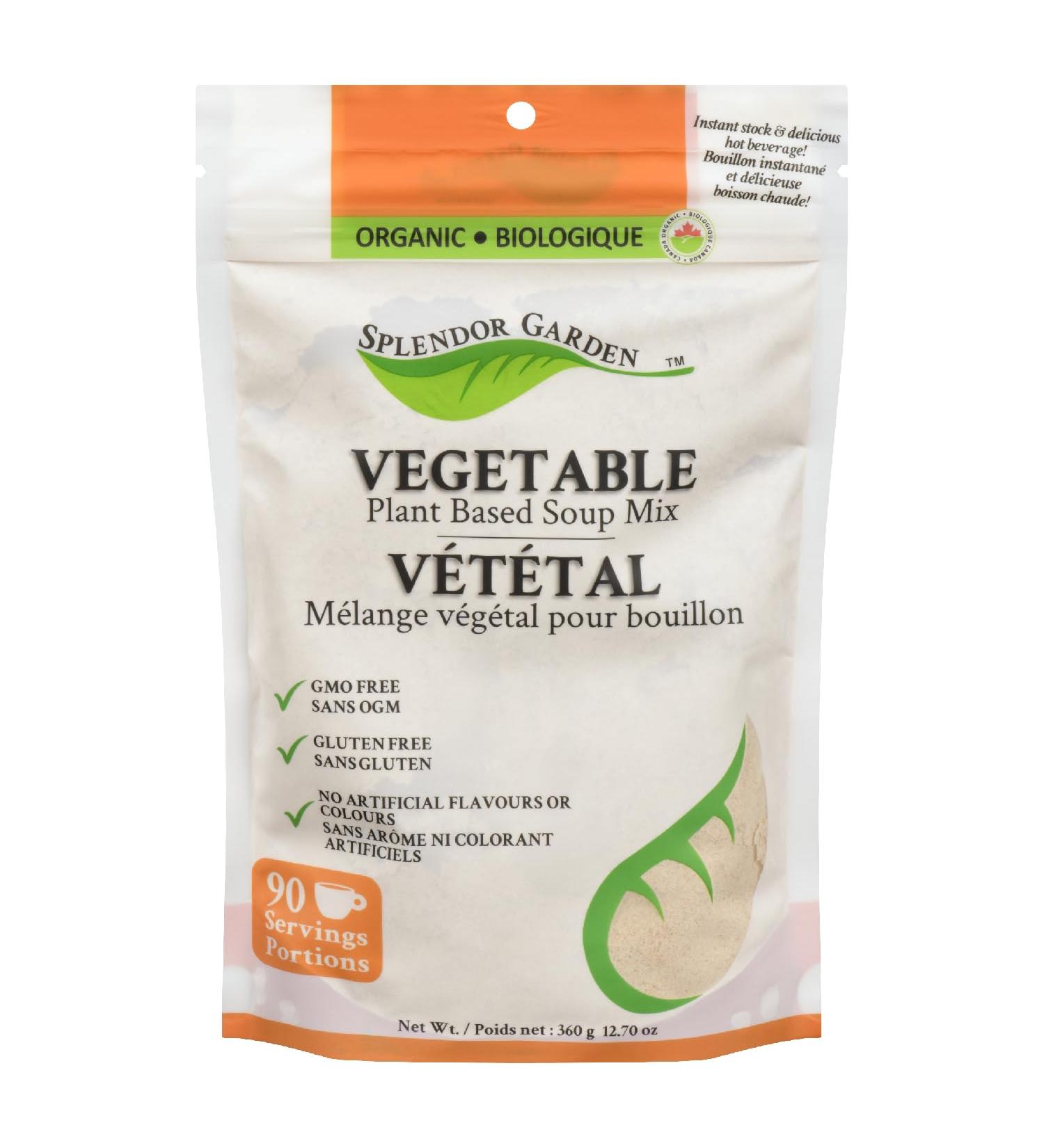 Splendor Garden Organic Vegetable Plant Based Soup Mix - 360g Vegetable 360 g (Pack of 1) - Buy Online on GoSupps.com