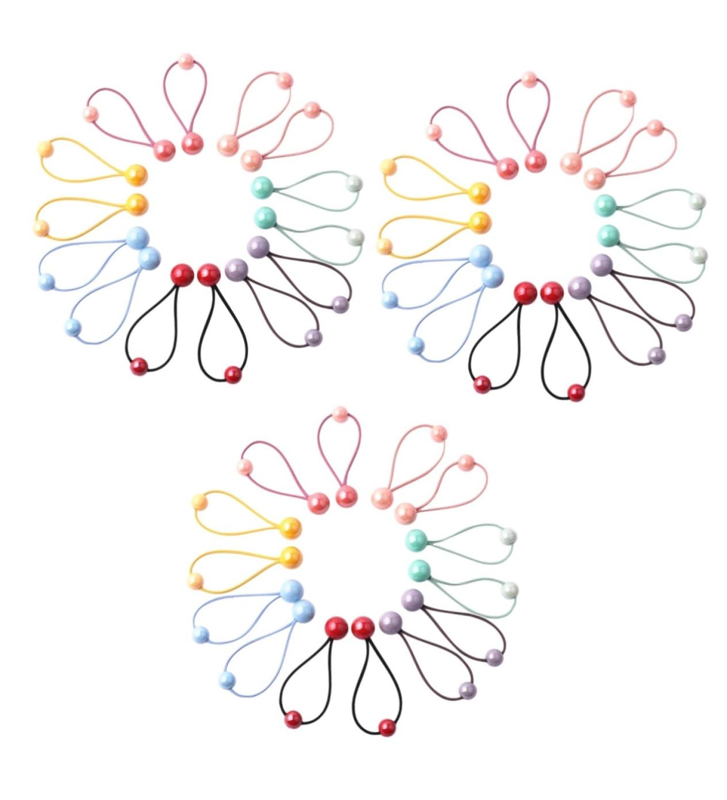 FRCOLOR 21 Pairs Headband Color Hair Tie Hair Ties for Hair Knockers for Girls Rubber Bands for Hair Pom Pom Kids Hair Accessories Girls Hair Band Acrylic Pompom Toddler Girl Child - Buy Online on GoSupps.com