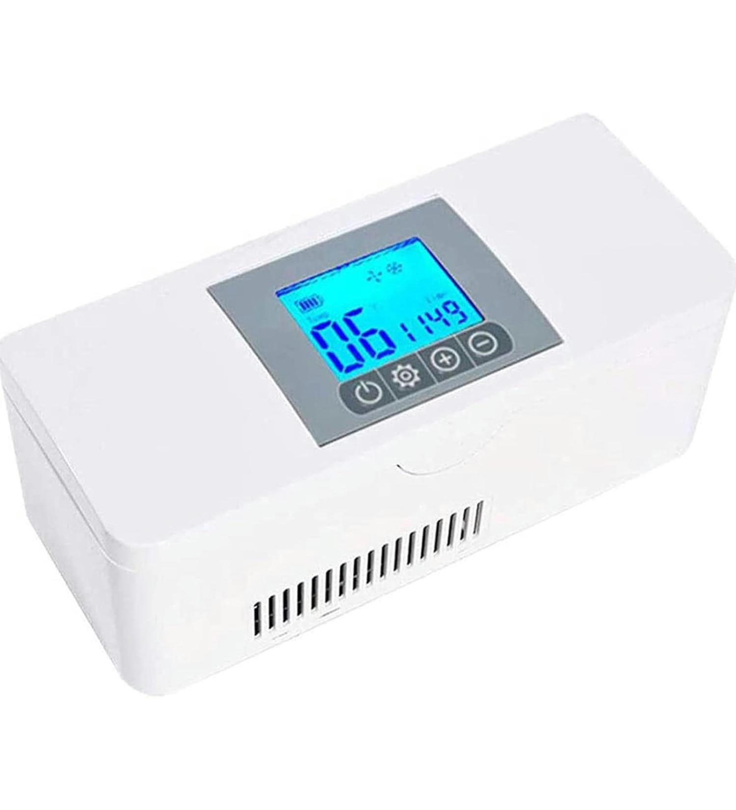 Portable Medicine Refrigerator Mini Refrigerated Medicine Refrigerator LED 2-8 C Small Medicine Travel Box Mini Medicine Refrigerator Lithium Battery - Buy Online on GoSupps.com
