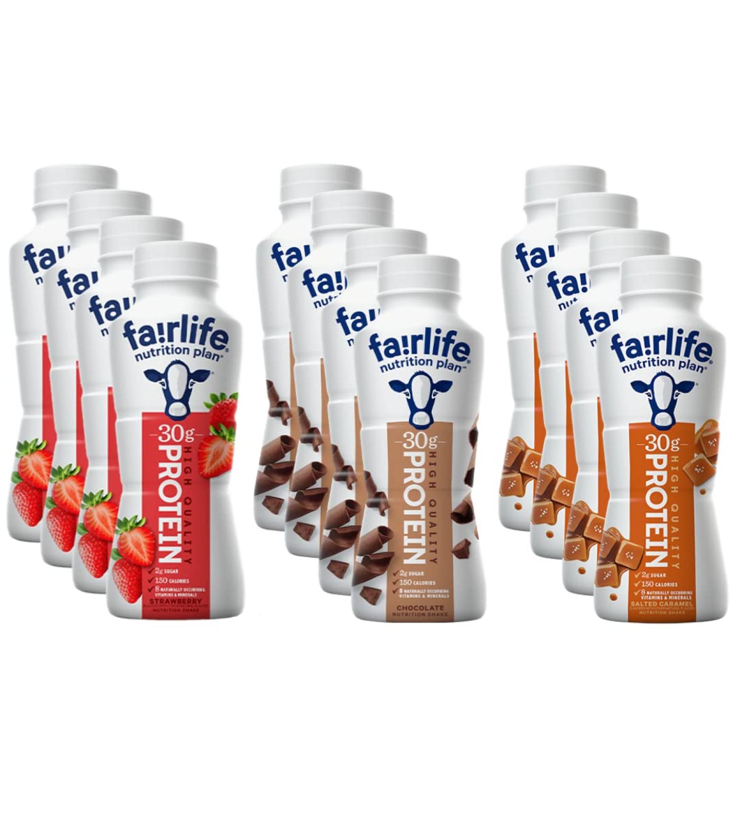 Fairlife Nutrition Plan High Protein Shake Variety Pack - 11.5 Fl Oz (12) - Buy Online on GoSupps.com