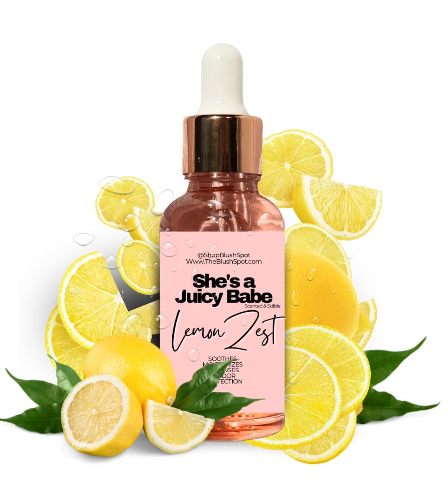 The Blush Spot - Lemon Yoni Oil for Women Natural Feminine Care for pH Balance Ingrown Hair Prevention & Moisturizing Sweet Scented Intimate Oil NO Flavor - Buy Online on GoSupps.com