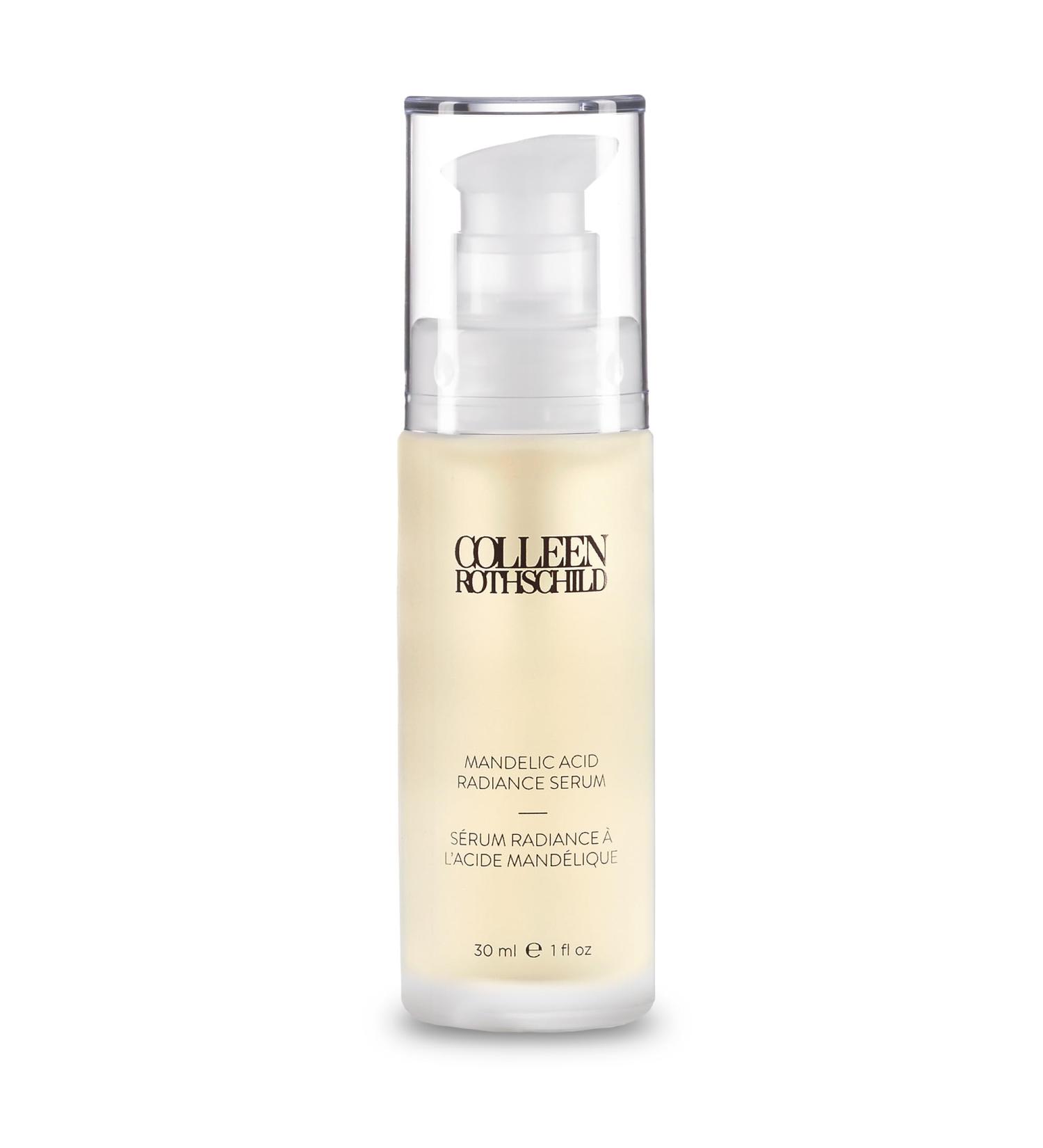 COLLEEN ROTHSCHILD Mandelic Acid Radiance Serum | Highly Effective Alpha Hydroxy Acid (AHA) | Promotes Cellular Turnover | Improves Hyperpigmentation Fine Lines Texture and Radiance | Unclogs Pores (1 fl oz)