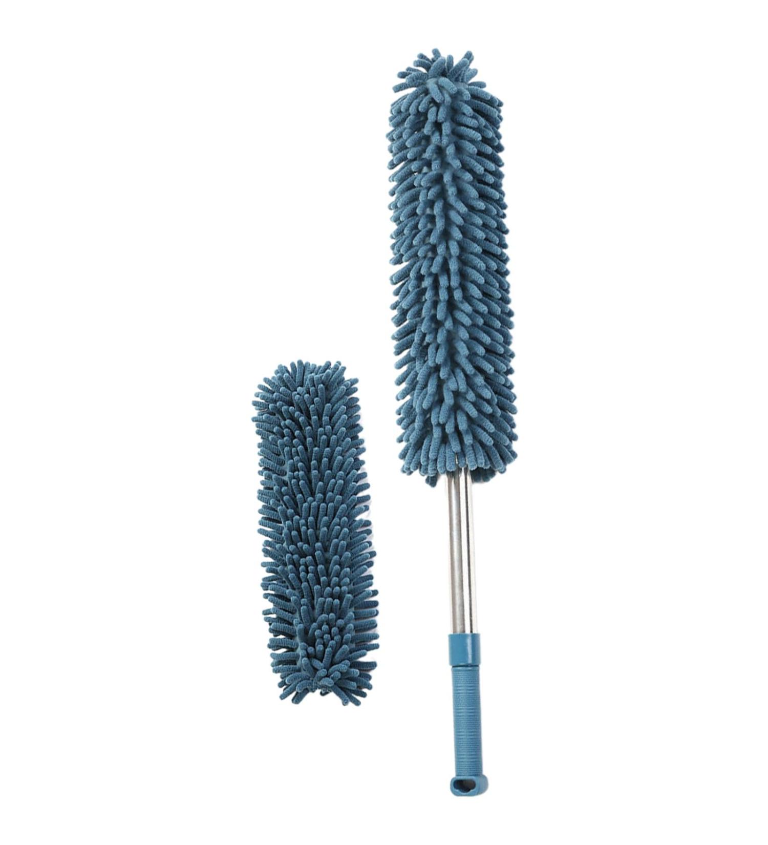 Adjustable Telescopics Dusters Dusting Brush with Washable Pad for Home Cleans Soft Heads - Buy Online on GoSupps.com