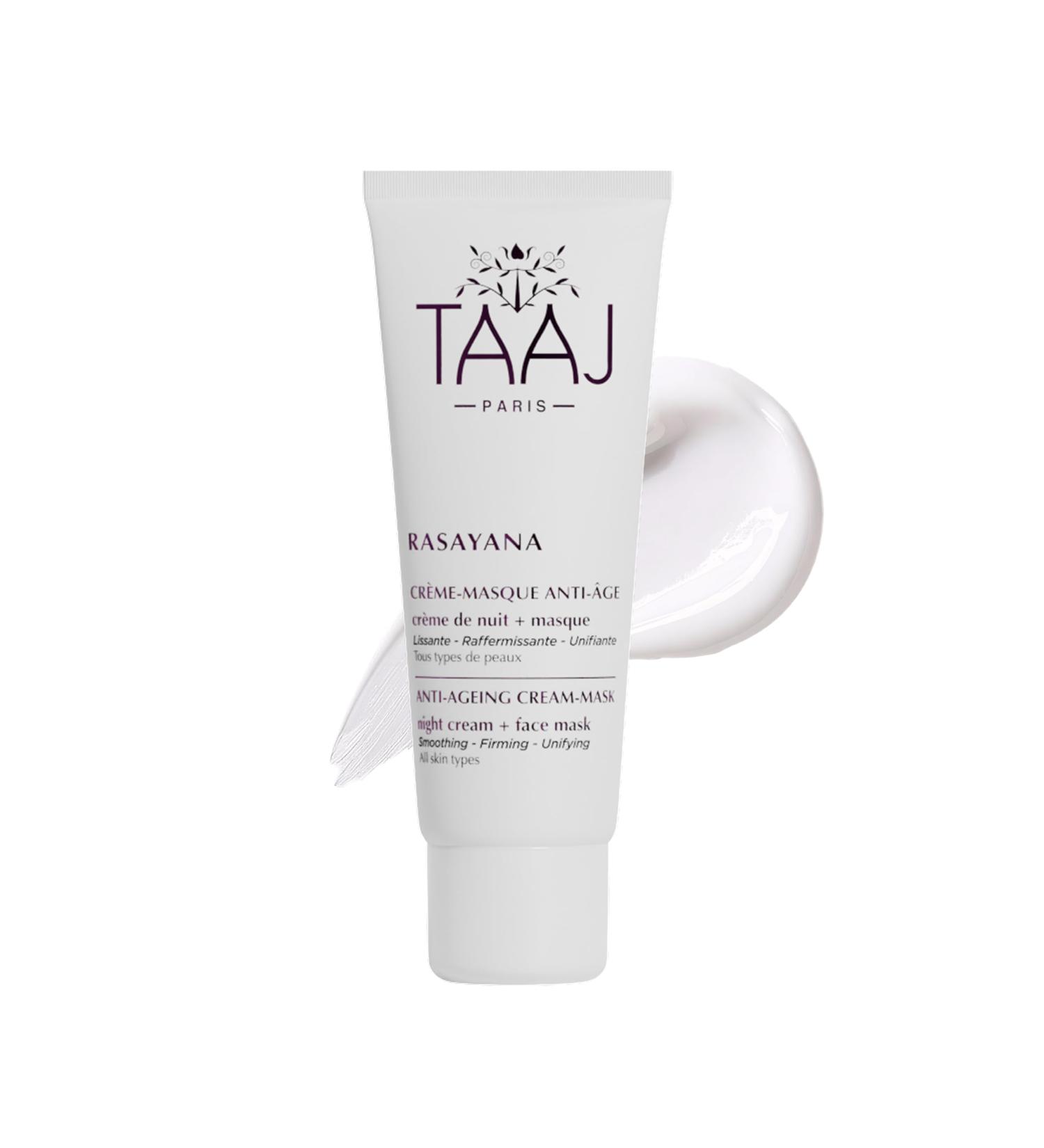 TAAJ | Cr me Anti- ge - RASAYANA | Lisse les Rides | Riche en Actifs R g n rants Restructurants & Reconstituants | Peau Repulp e & Ferme Vegan | 75 ml - Buy Online on GoSupps.com