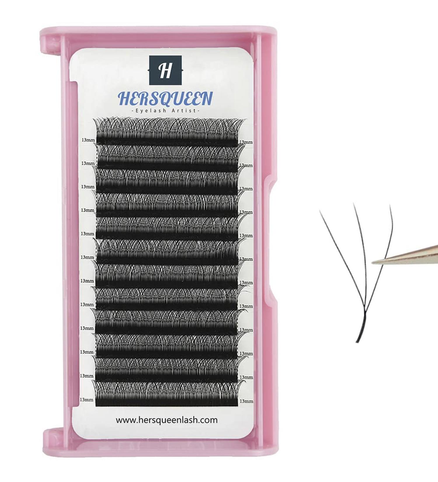 Shop W 3D Premade Fans Eyelash Extensions - 0.07mm D Curl Mix Tray 8-16mm | Fluffy Volume Lashes - Buy Online on GoSupps.com