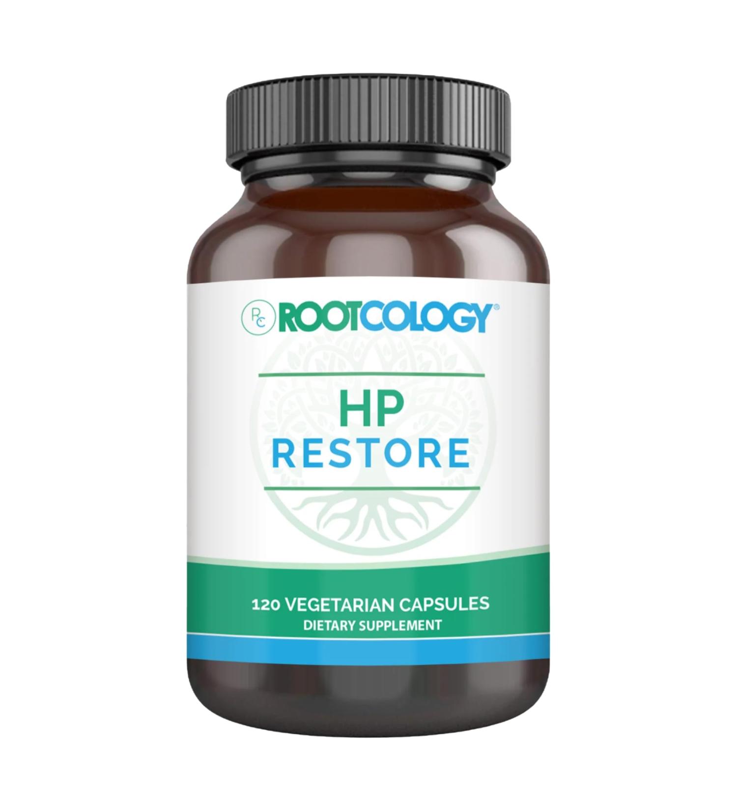 Rootcology by Dr. Izabella Wentz | HP Restore | Botanical Extract - Maintain Healthy Gastric Lining and Occasional Abdominal Discomfort with Licorice Extract and Vitamin C | 120 Vegetarian Capsules - Buy Online on GoSupps.com