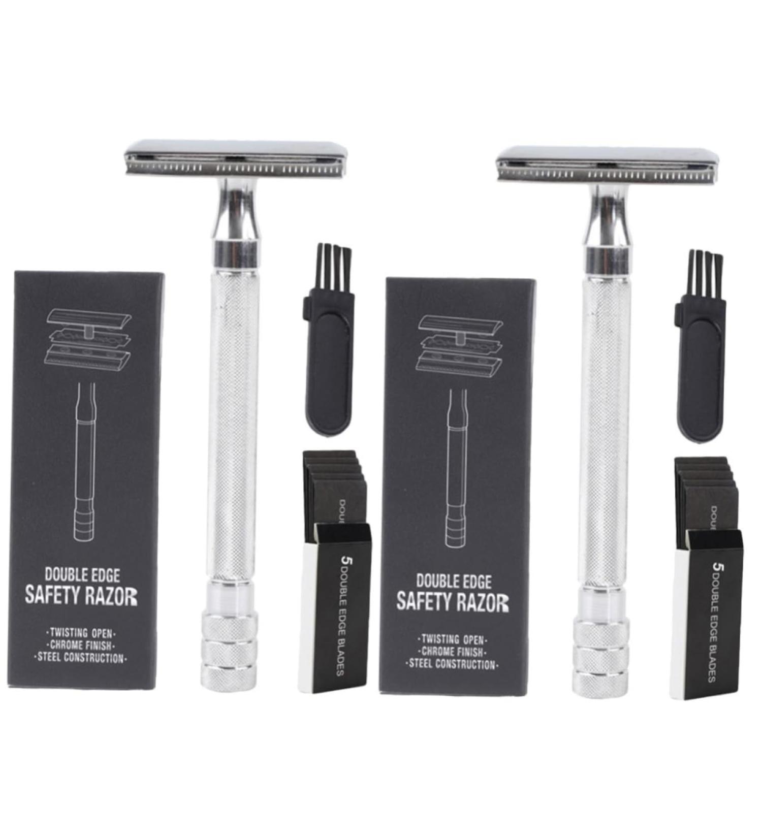Beaupretty Manual Mustache & Body Hair Razor Set | Metal Safety Razor & Trimmer for Precision Grooming - Buy Online on GoSupps.com