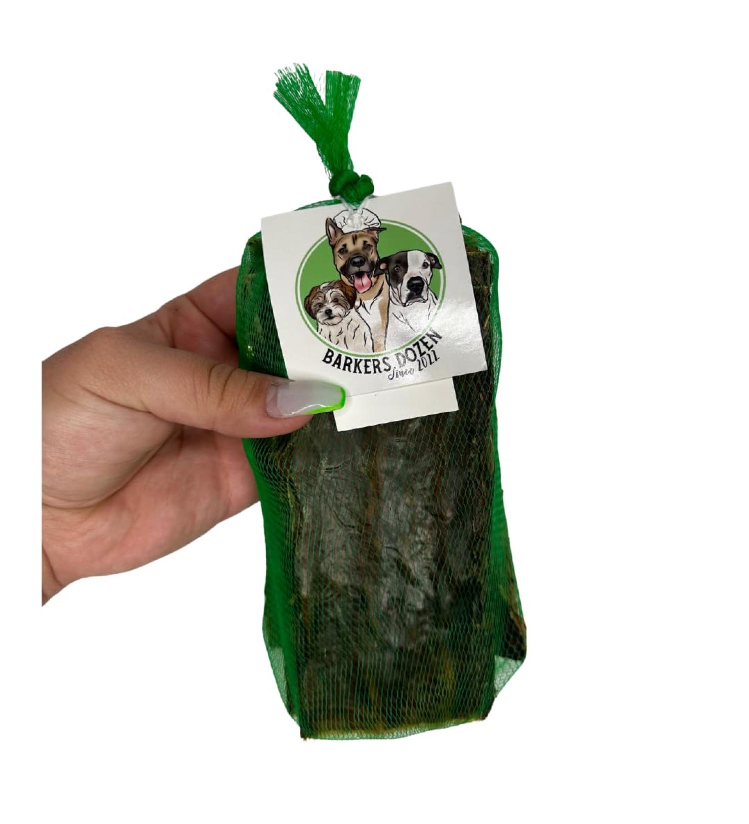 Barkers Dozen Natural Single Ingredient 6" Beef Esophagus Chew for Dogs Nutritious Low Odour: 10 Pack Dog Treats Fully digestible No additives or preservatives