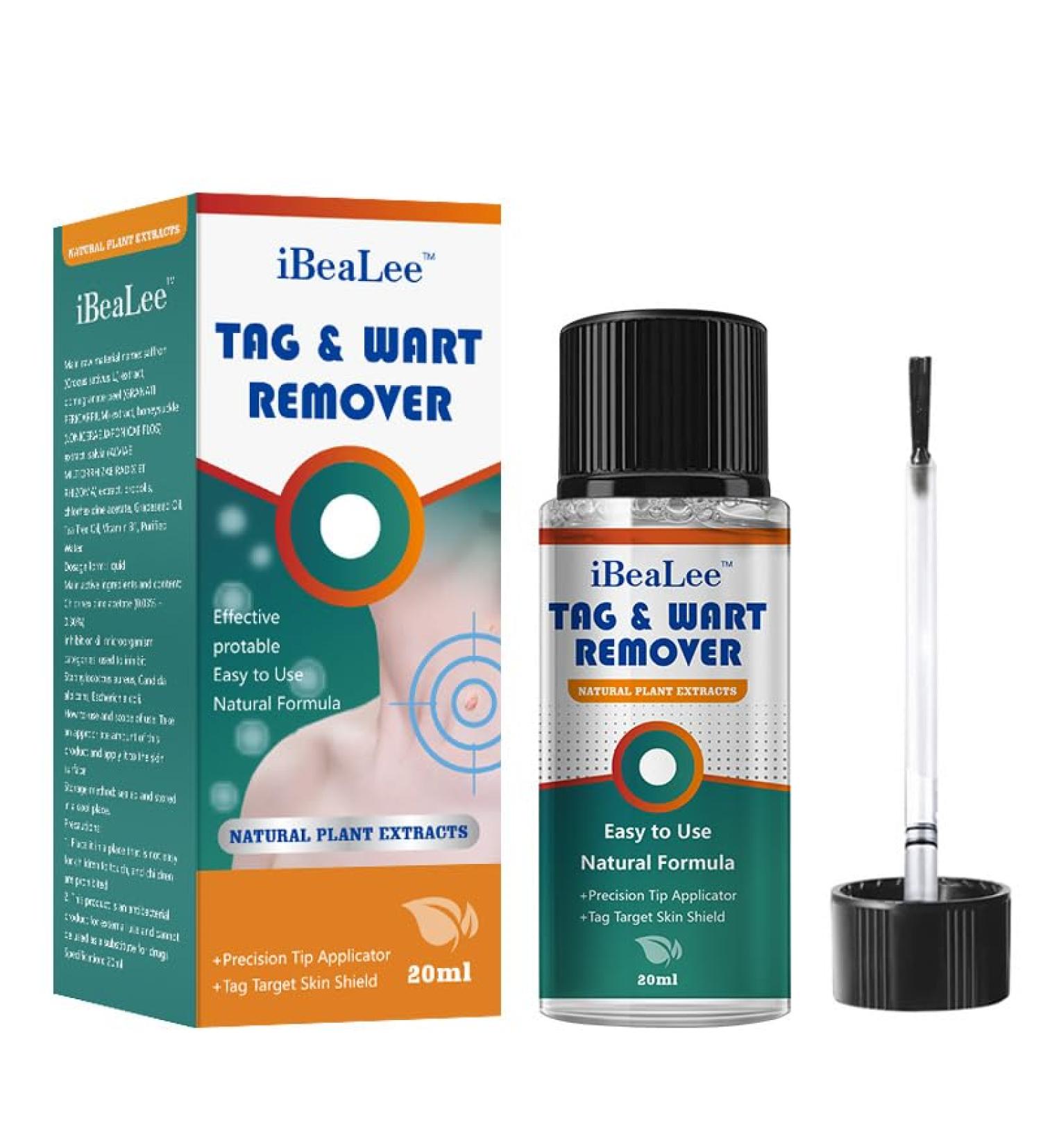 Wart Remover Liquid - Fast & Effective Treatment for Plantar & Common Warts | Safe Botanical Formula - Buy Online on GoSupps.com