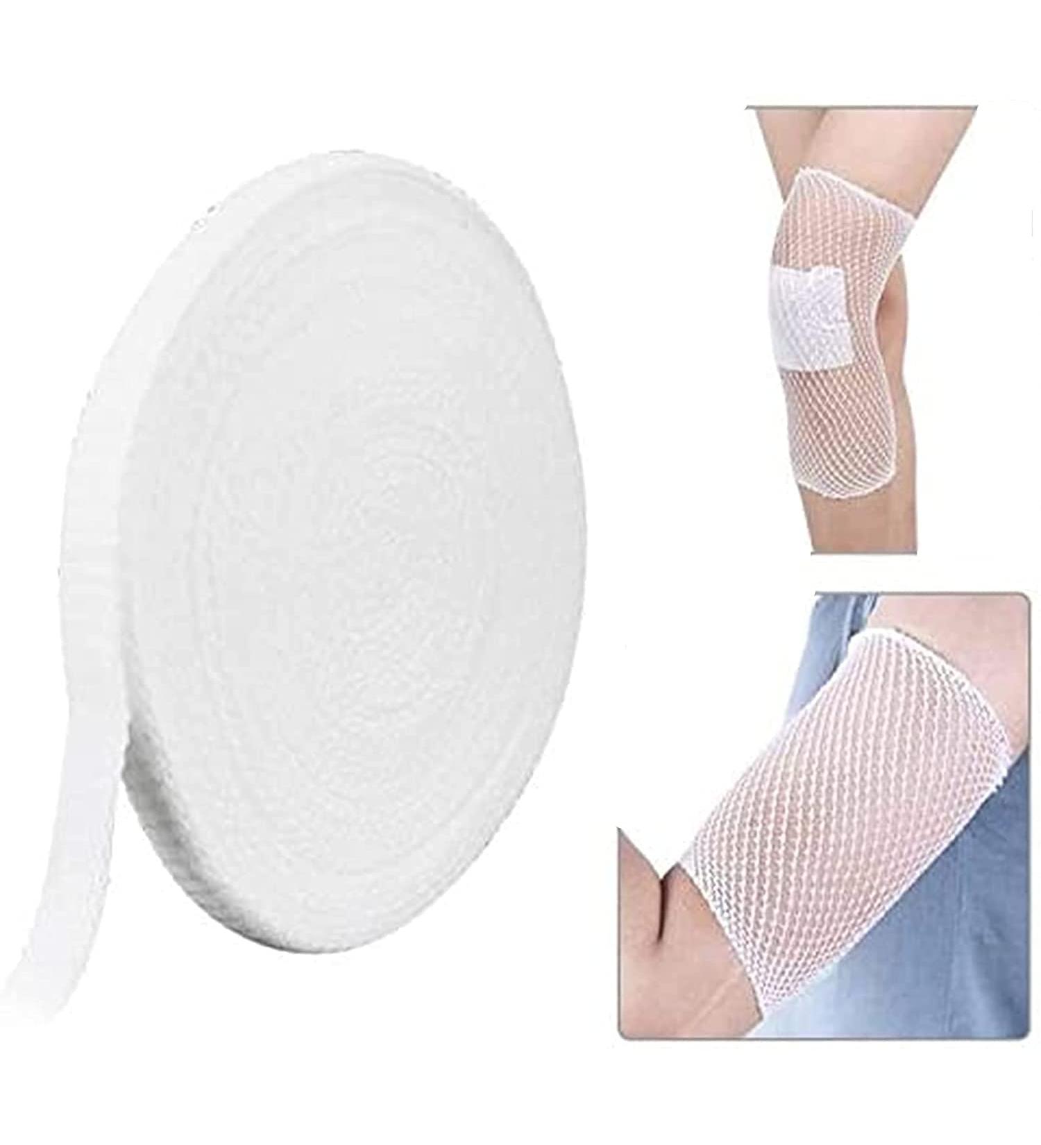 YUYTE 10M Breathable Tubular Gauze Bandage - Stretch Wrap First-Aid Dressing for Wound Care & Restraint - Buy Online on GoSupps.com