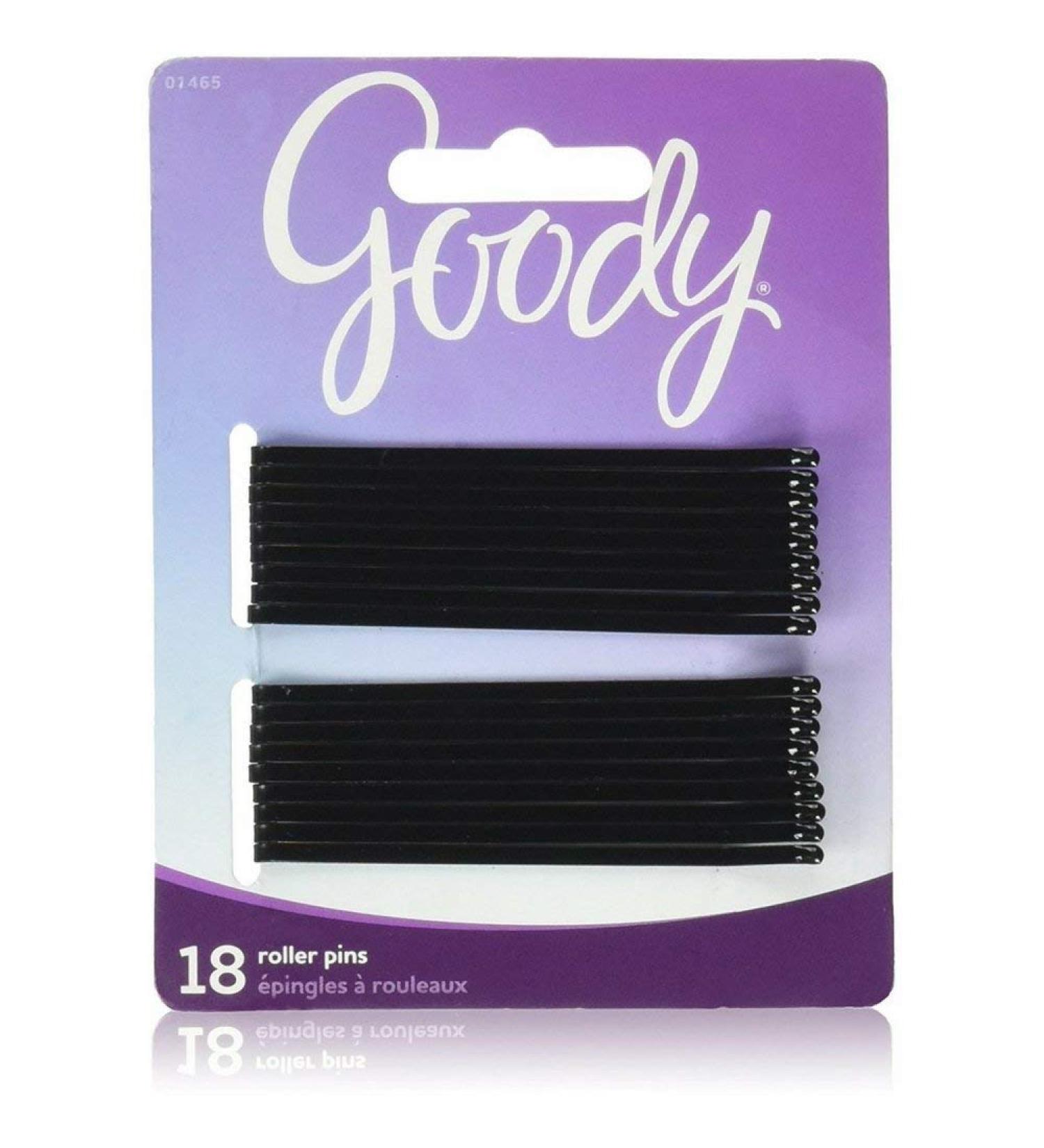 Goody Black Roller Pins, 3 inches 18 ea Black 3 Inch (Pack of 1)