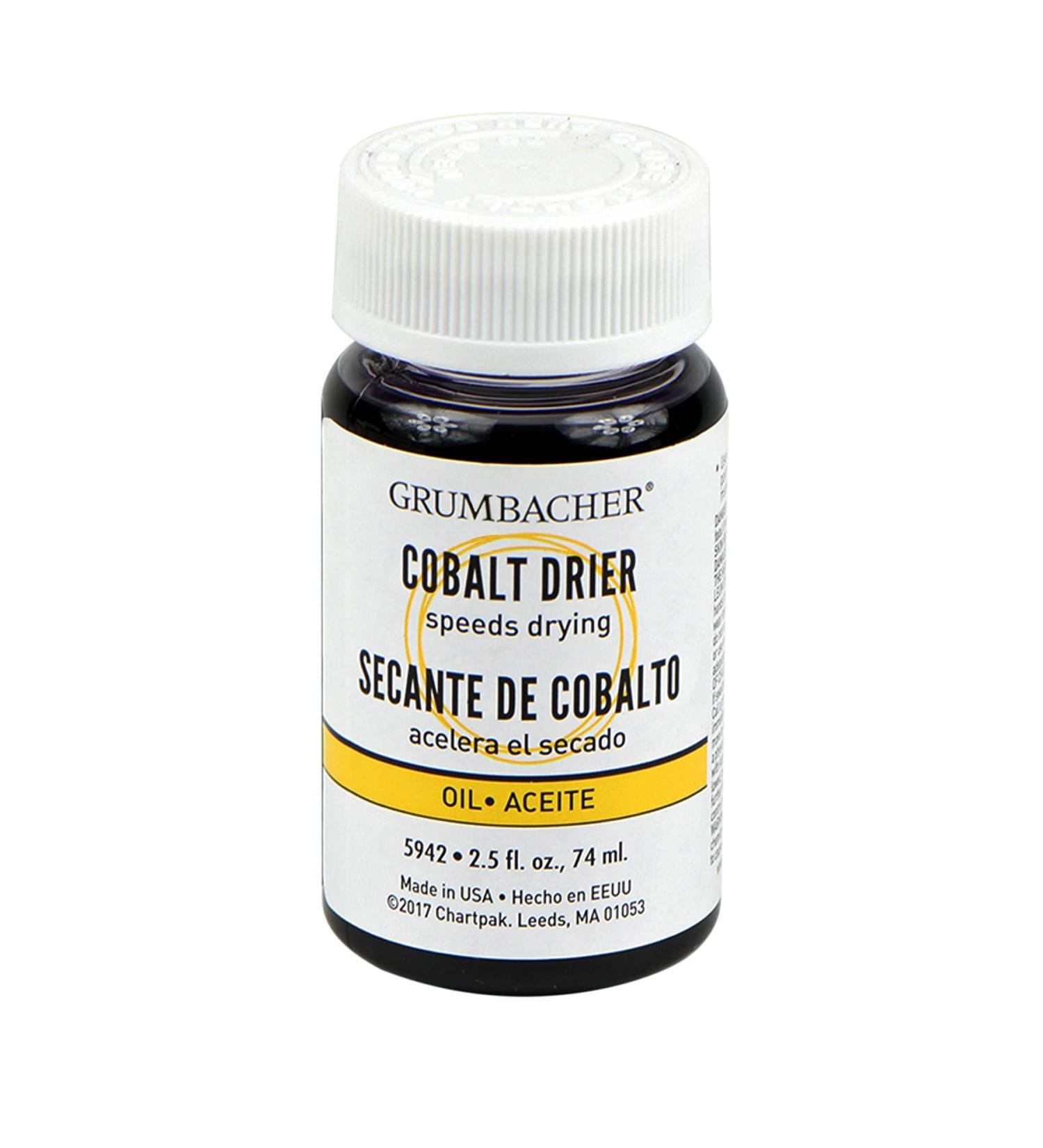 Grumbacher Cobalt Drier Medium for Oil Paintings  2-1/2 Oz. Jar  5942