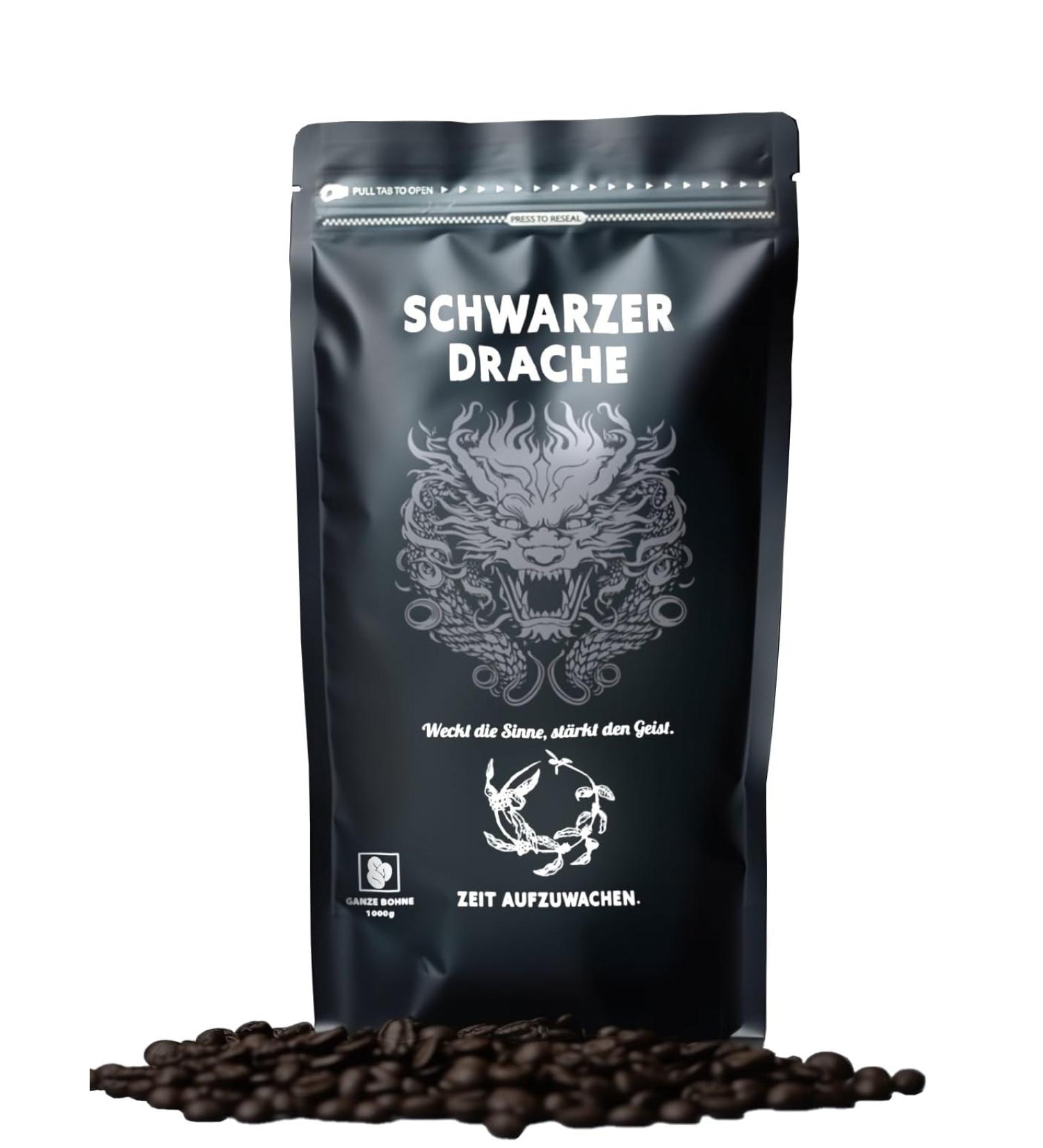  VietBeans Black Drache Espresso 100% Robusta - Extra Strong Roasted Coffee Beans - Extra Strong and Full-bodied Coffee with High Caffeine Content - Extra Strong Espresso - Buy Online on GoSupps.com