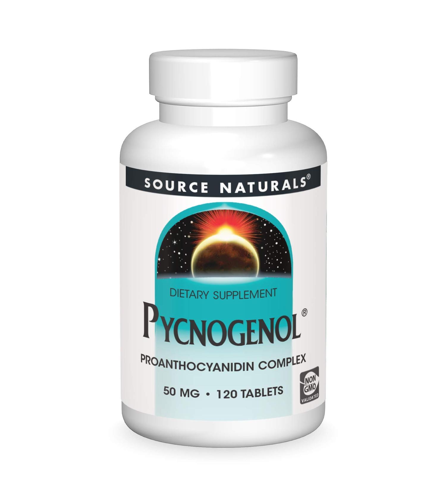 Source Naturals Pycnogenol 50mg Proanthocyanidin Complex - 120 Tablets - Buy Online on GoSupps.com