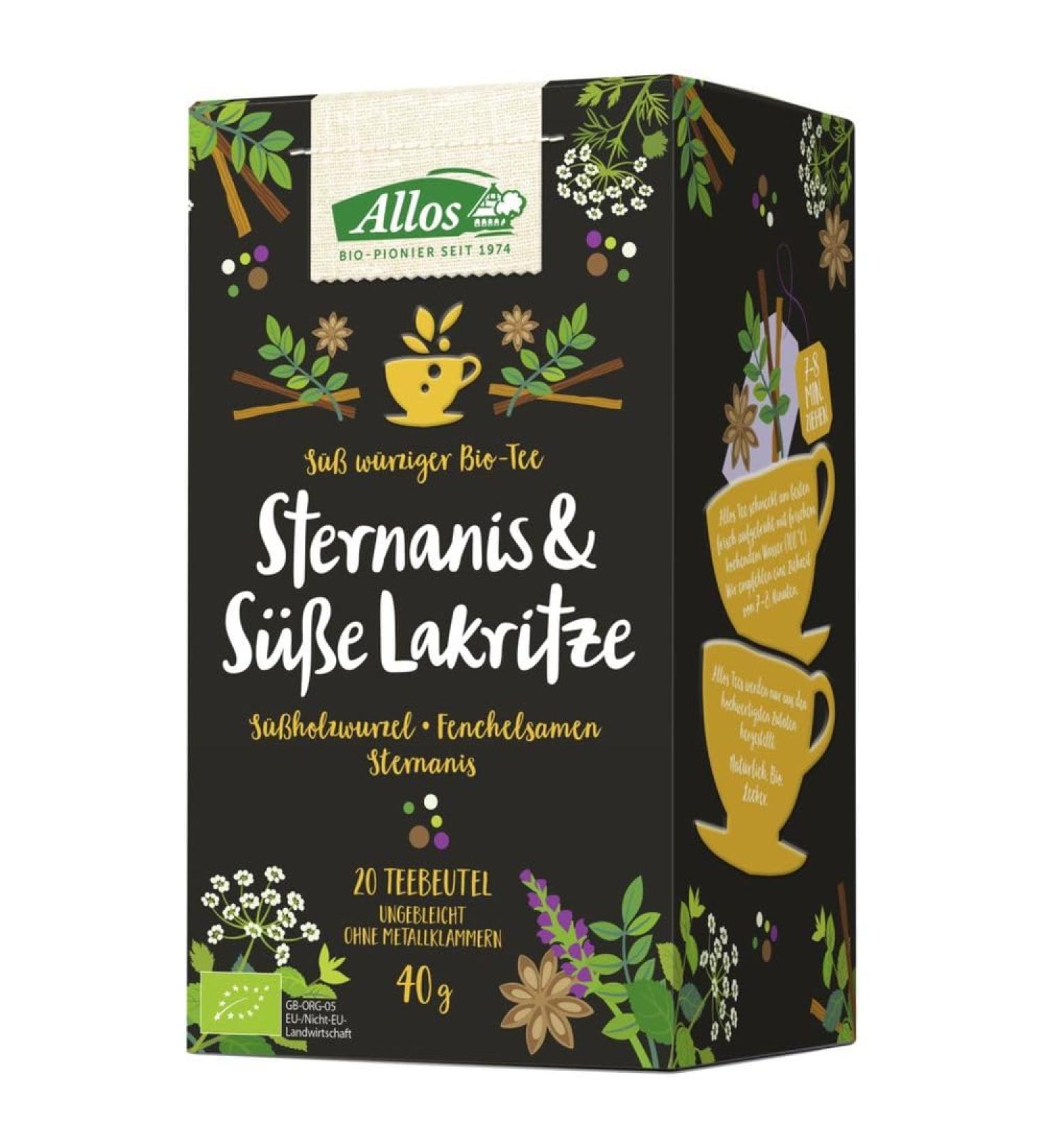 Allos Star anise and sweet lactray tea 40 g 4pack
