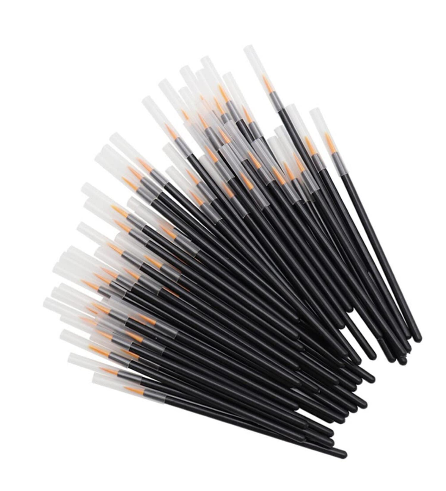 Buy SOLUSTRE 50pcs Disposable Eyeliner Brush Applicators - Premium Black Eyeliner Wands for Makeup - International Shipping Available - Buy Online on GoSupps.com