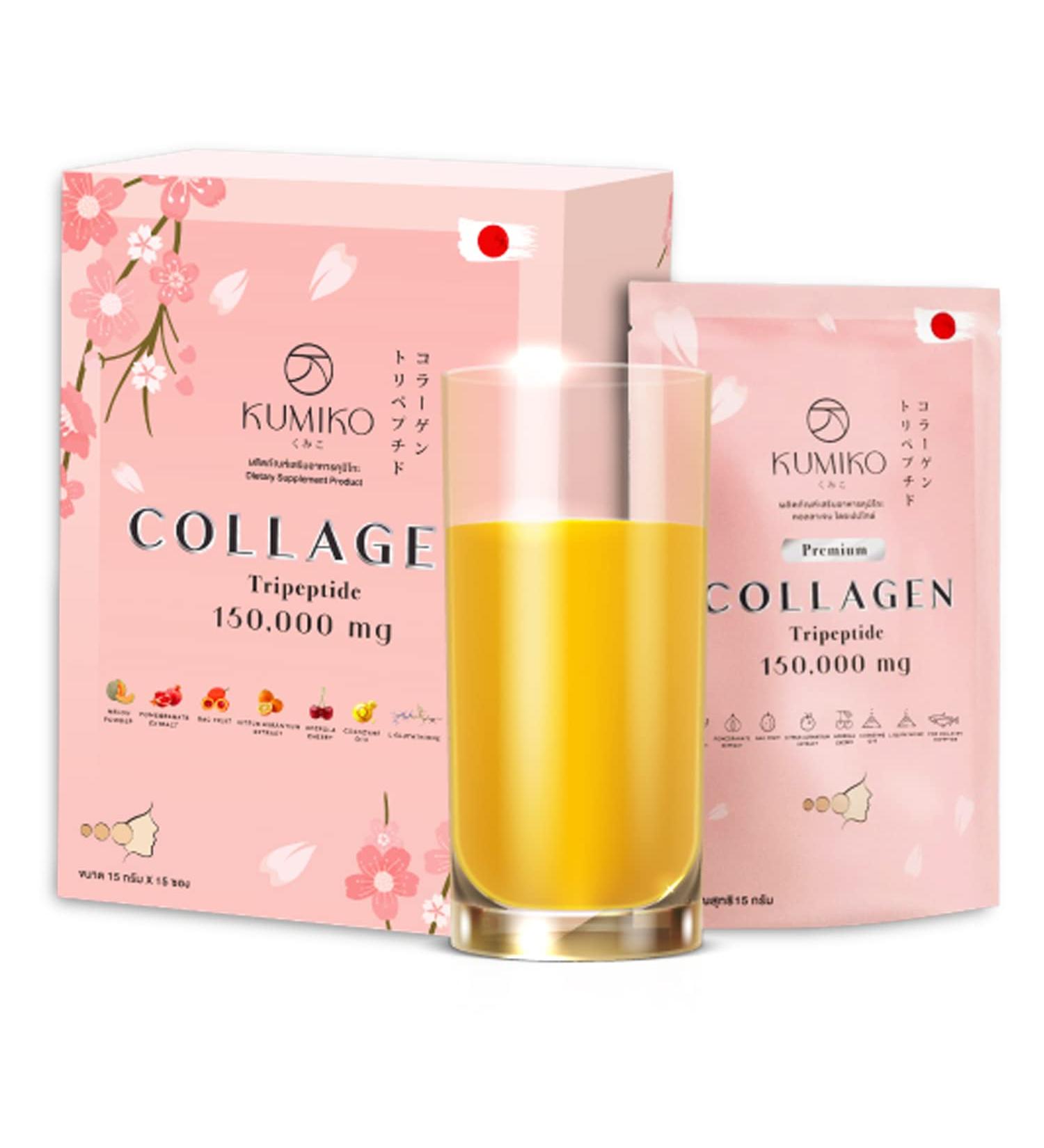 KUMIKO Collagen Tripeptide 150000mg Radiant Skin Natural Healthy Collagen Women Skin Care Nourishment Acne Blemishes Reduction Heals Dark Spot Organic Extract Supplement - Buy Online on GoSupps.com