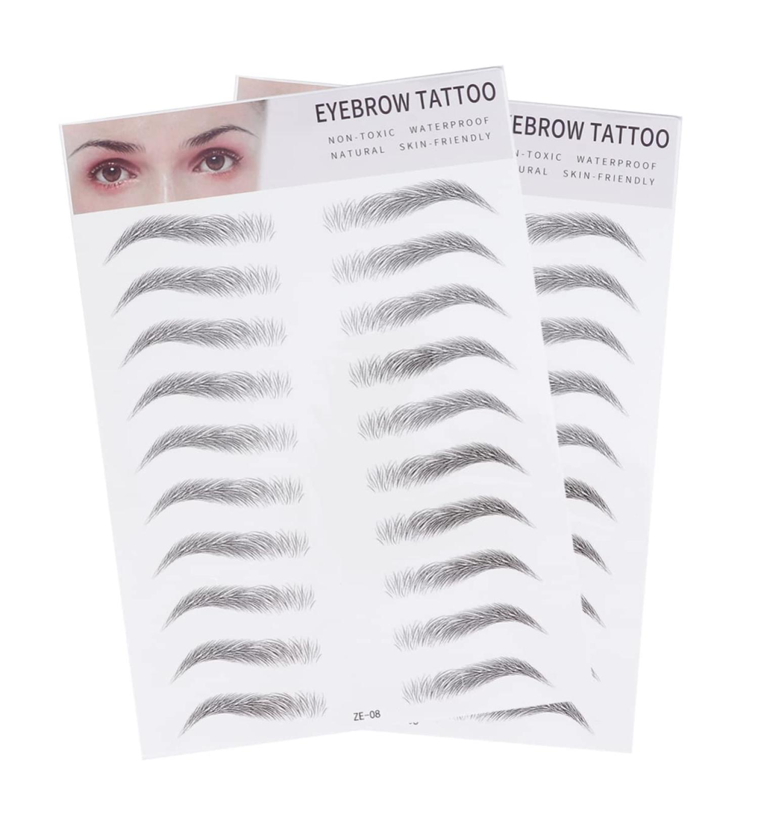 MAGICLULU 4 Pcs 3d Eyebrow Stickers Small Mens Hair Comb Artificial Eyebrow Lady Tools The Lazy Water Proof 6d ze008x2pcs Blackx2pcs - Buy Online on GoSupps.com