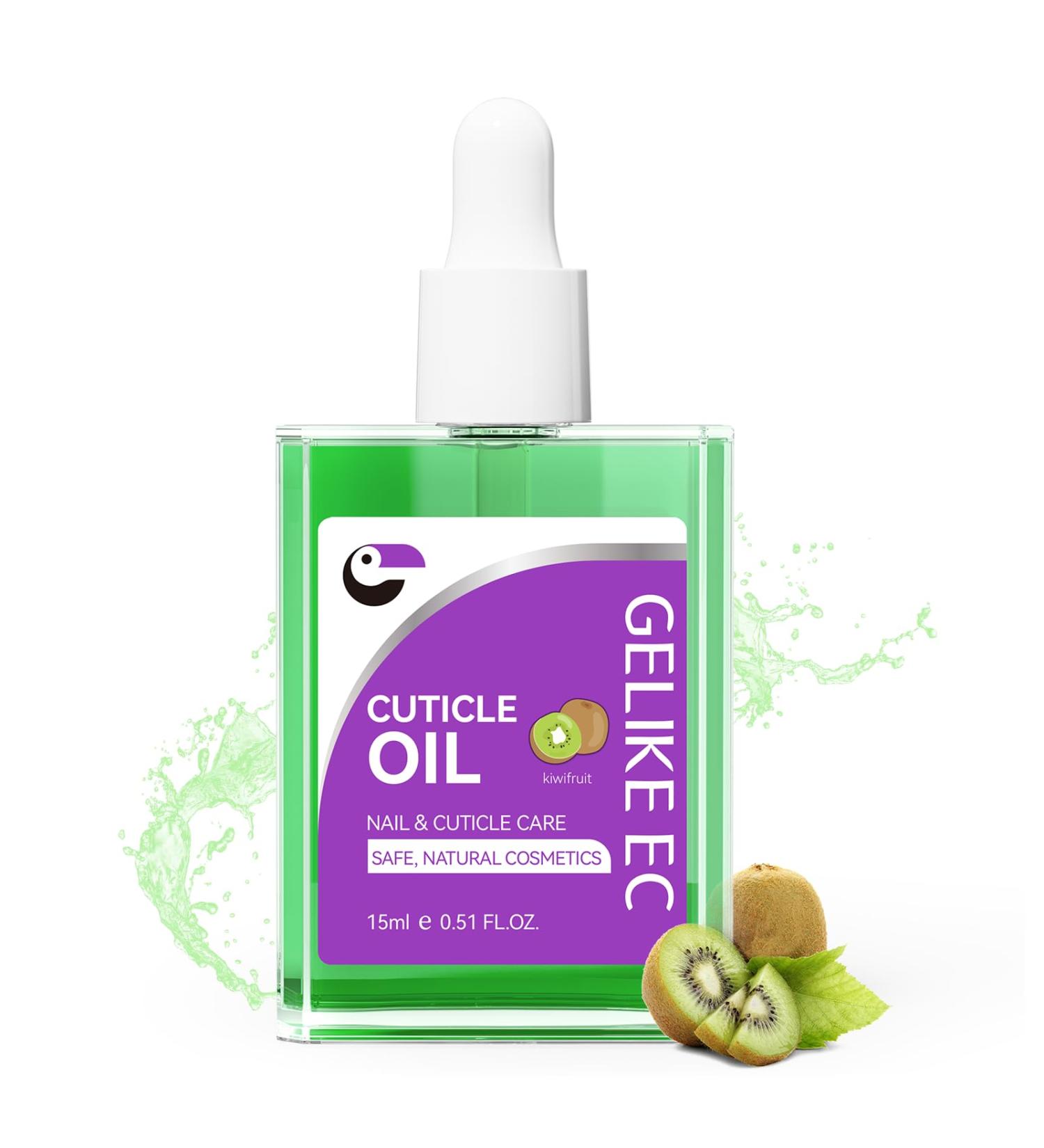  gelike ec Gelike EC Fast Absorbing Cuticle Care Moisturizing and Repairing Oil - Natural Kiwi Fragrance for Women and Men (Dry & Damaged Nails) - Buy Online on GoSupps.com