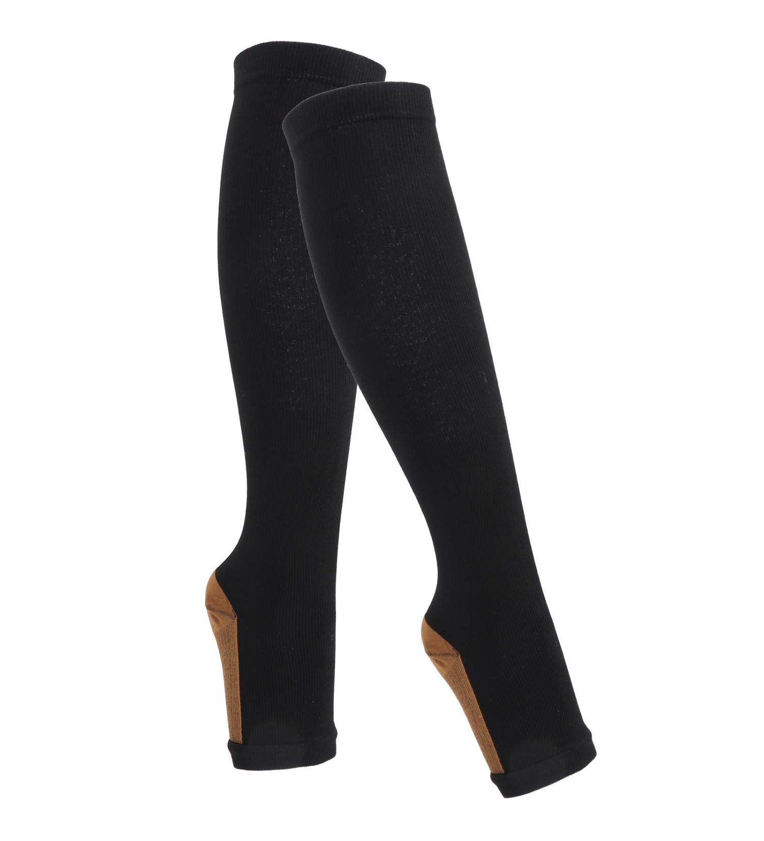 Keenso Sports Compression Socks for Varicose Veins | Elastic Zipper Design | Calf L-XL Black - Buy Online on GoSupps.com