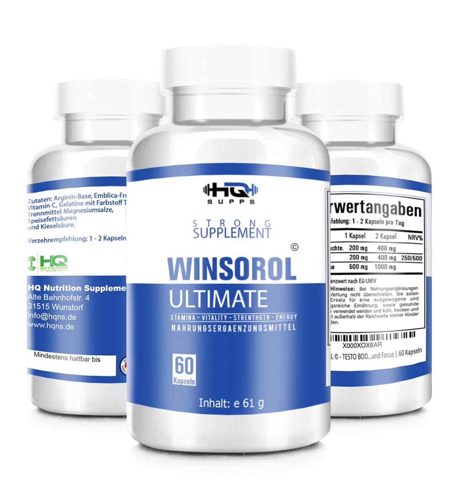 WINSOROL Workout Extreme - High-Dose L-Arginine for Muscle Building Enhanced Pump Motivation & Focus | International Shipping - Buy Online on GoSupps.com