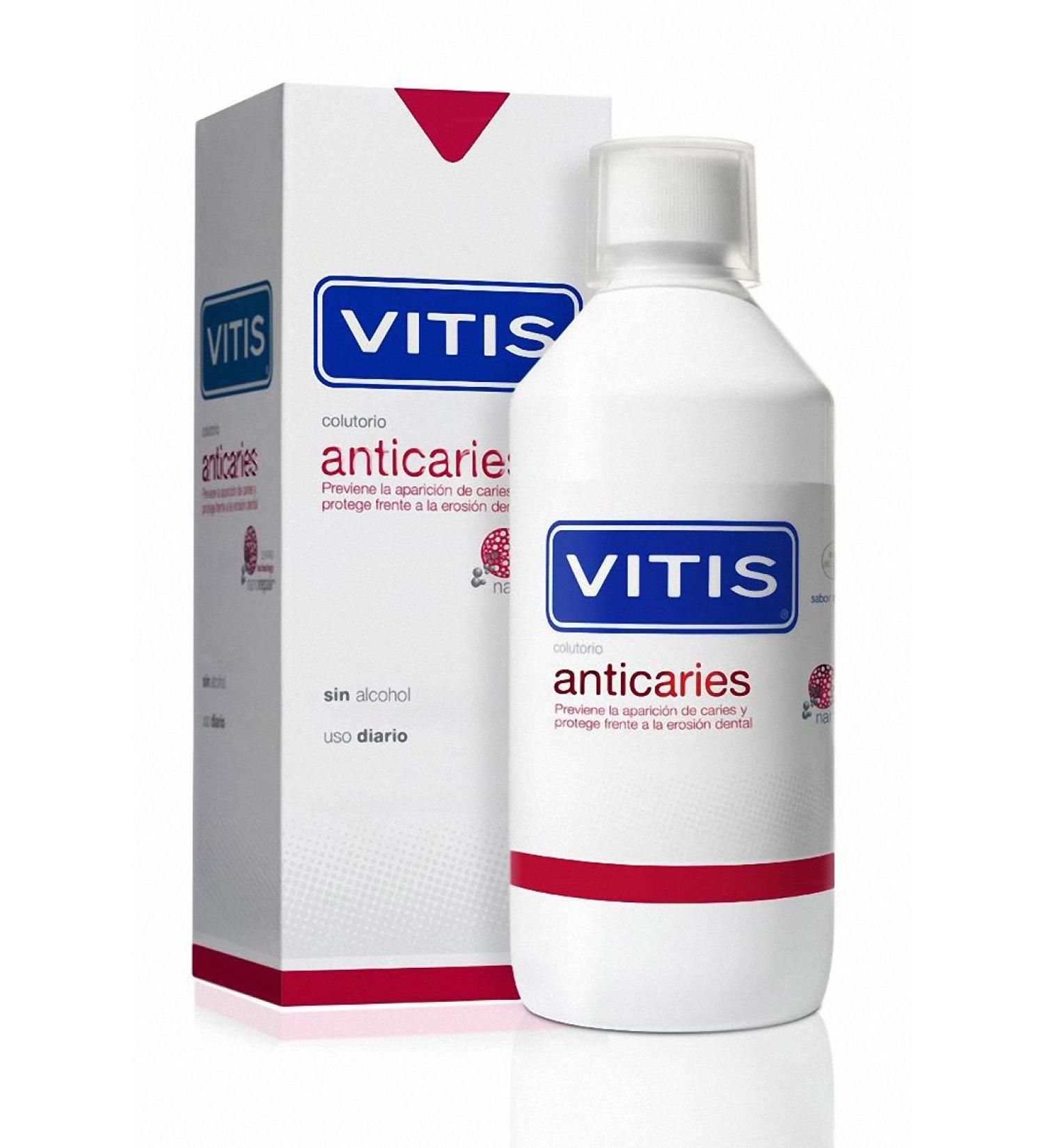 Vitis Colutorio Anticaries 500ml - Best Mouthwash for Cavity Protection | Shop Internationally - Buy Online on GoSupps.com