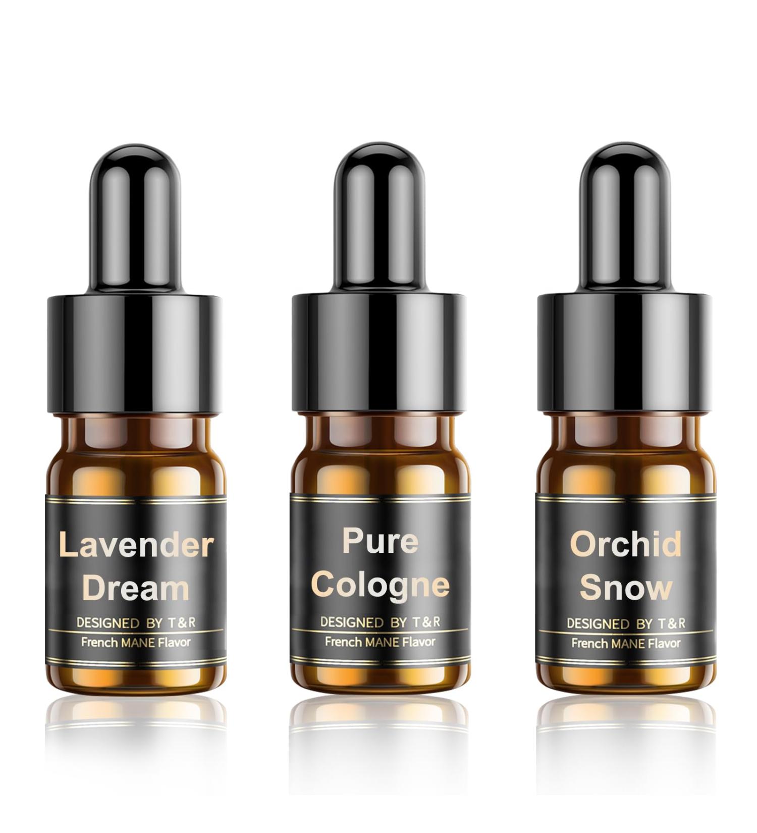 Ceeniu Essential Oils Set - 3 Pack Car Diffuser Refills (12ml) | Pure Cologne Lavender Dream Orchid Snow - 3 Months of Aromatherapy - Buy Online on GoSupps.com