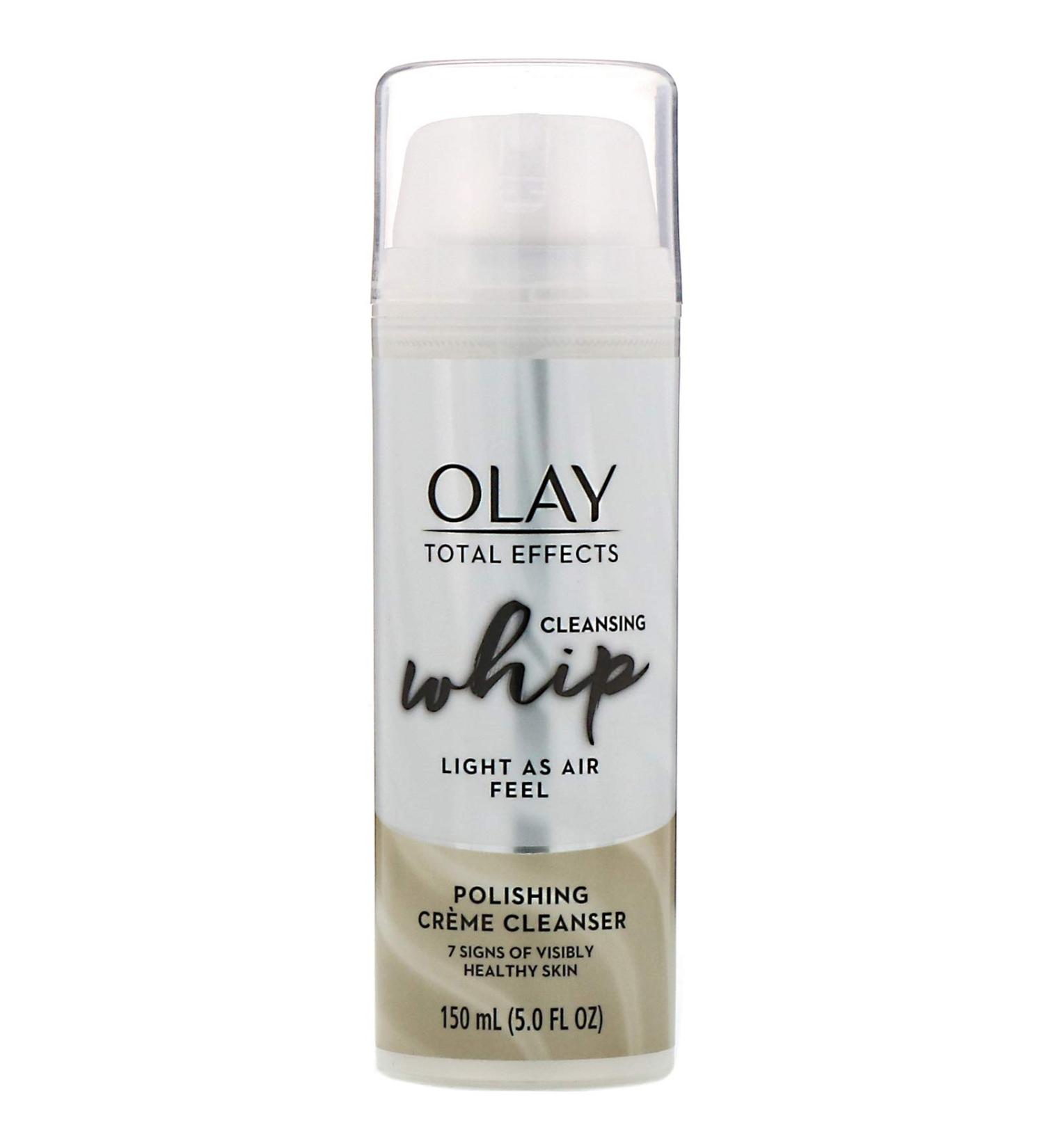 Olay Total Effects Whip Cleanser Pump 5.0 oz - Anti-Aging Facial Cleanser for Radiant Skin | Shop Internationally - Buy Online on GoSupps.com