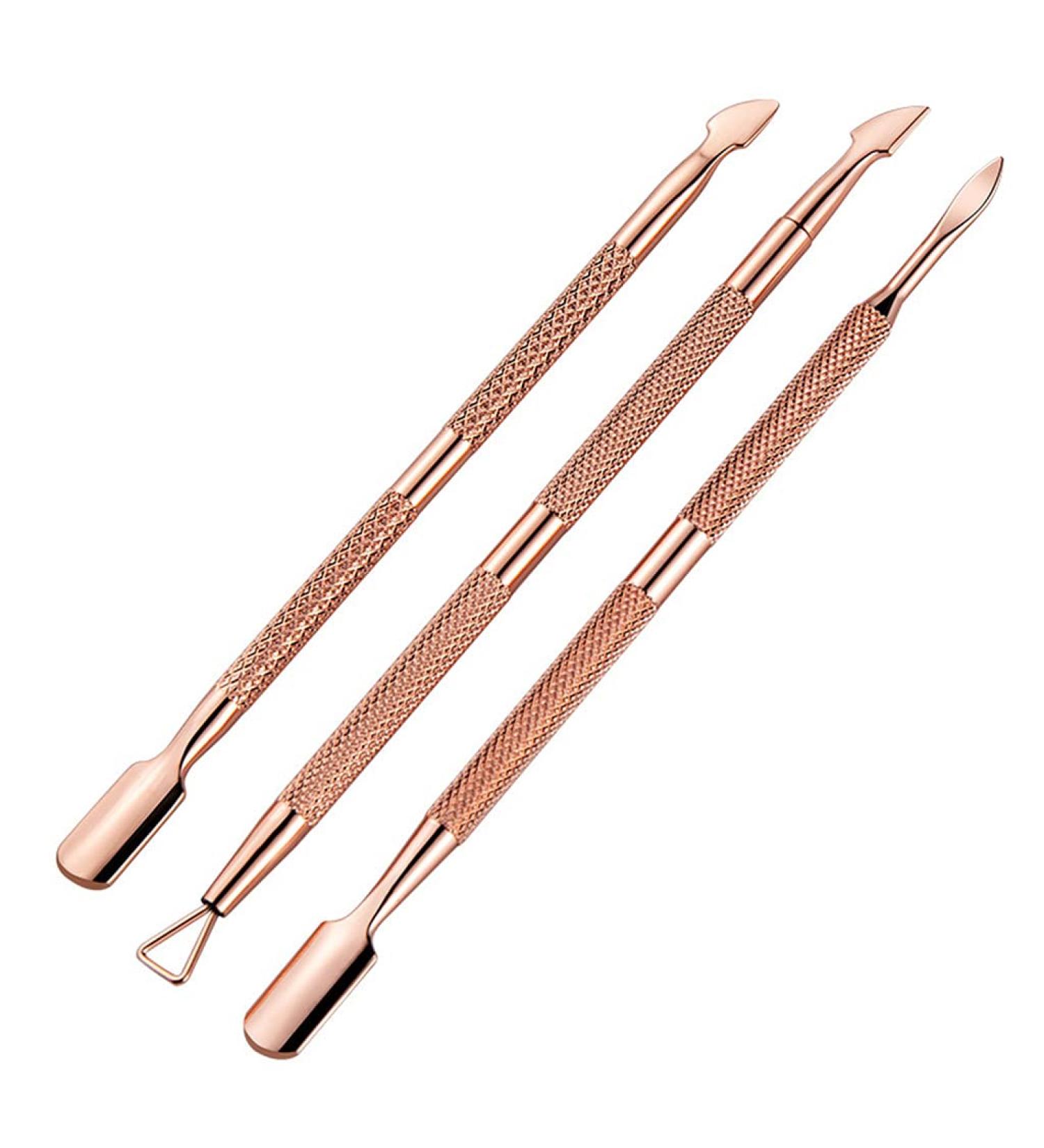 SCUDGOOD Durable Pedicure Manicure Tools For Fingernails Toenails Cuticle & Nail Care Set Stainless Steel Cuticle Pusher Spoon S Nail Cuticle Pusher Dual-end Cuticle Pusher - Buy Online on GoSupps.com