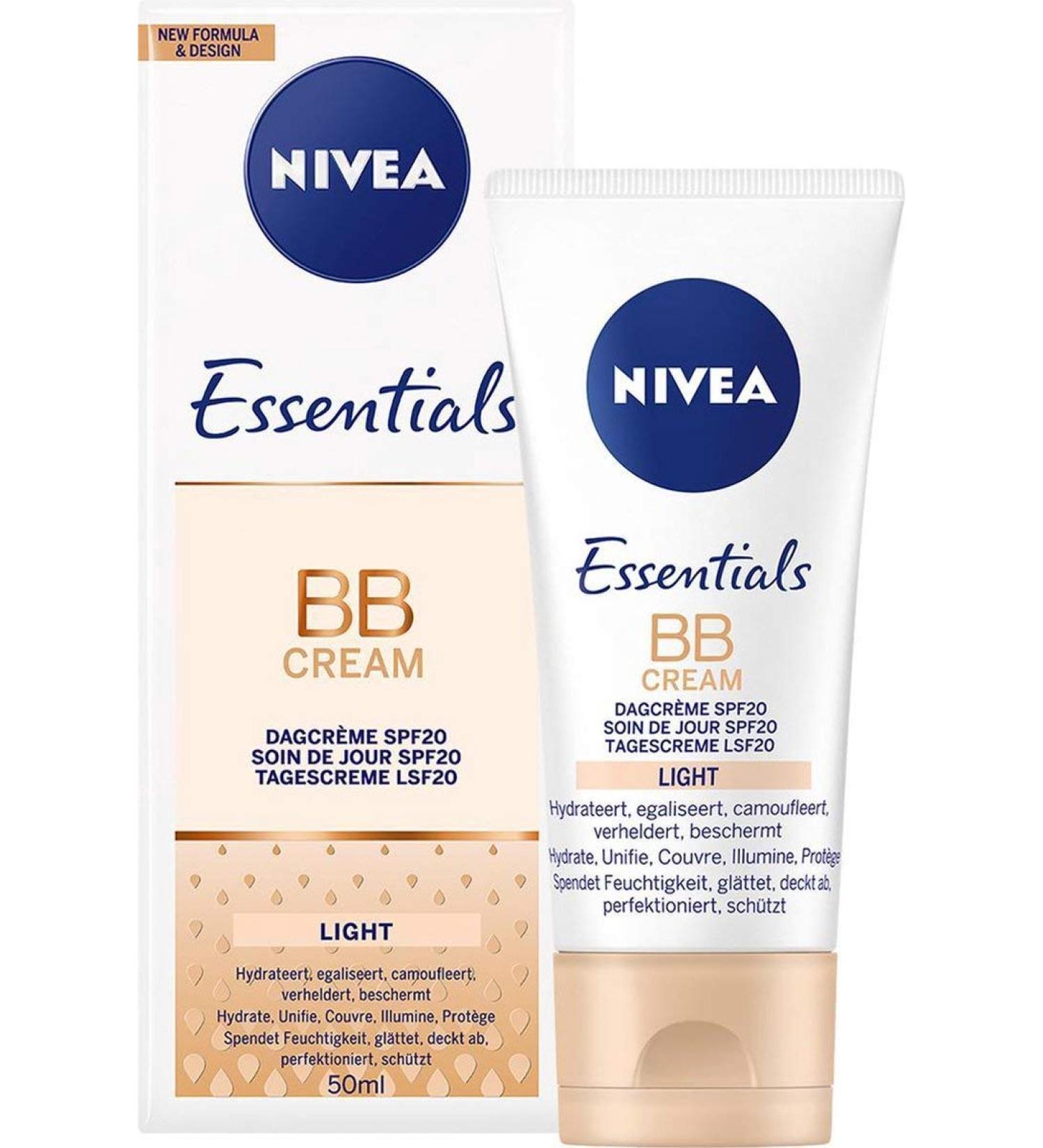 NIVEA Essentials BB Cream SPF 20 Light 50 ml 50 ml (1 pack)