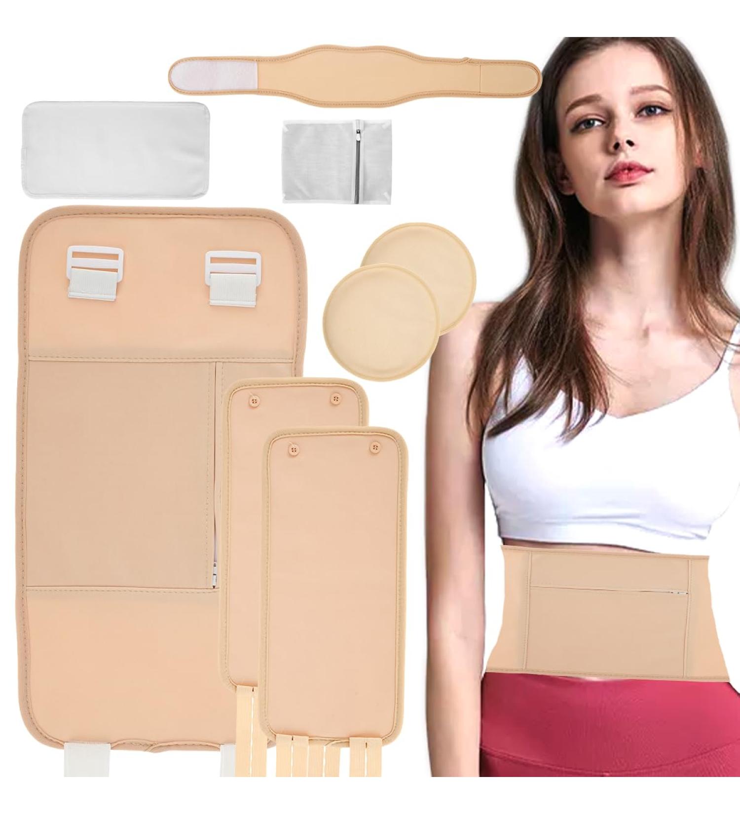 Abizarch 6Pcs Waist Neck Oil Pack Set with Chest Pads Washable Reusable Knee Essential Oil Wrap Mess-Free Oil Pack Wrap with Adjustable Straps Soft Comfortable Oil Pack for Chest Waist Neck ZHAZHAMO Style one Khaki - Buy Online on GoSupps.com