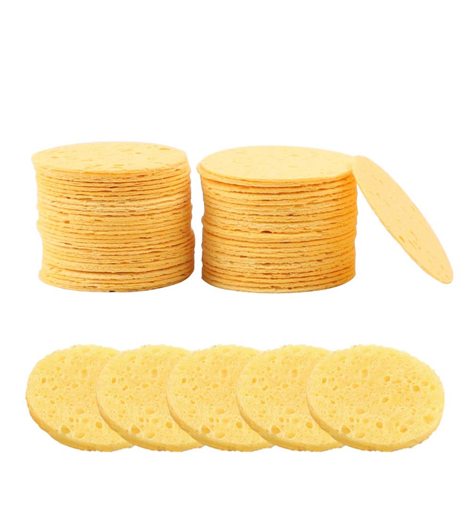 Compressed Facial Sponges 50 Pieces Wash Face Sponge Facial Cleansing Exfoliating Cosmetic Sponge for Women Daily Cleansing Gentle Exfoliating for Makeup Daily Use - Buy Online on GoSupps.com