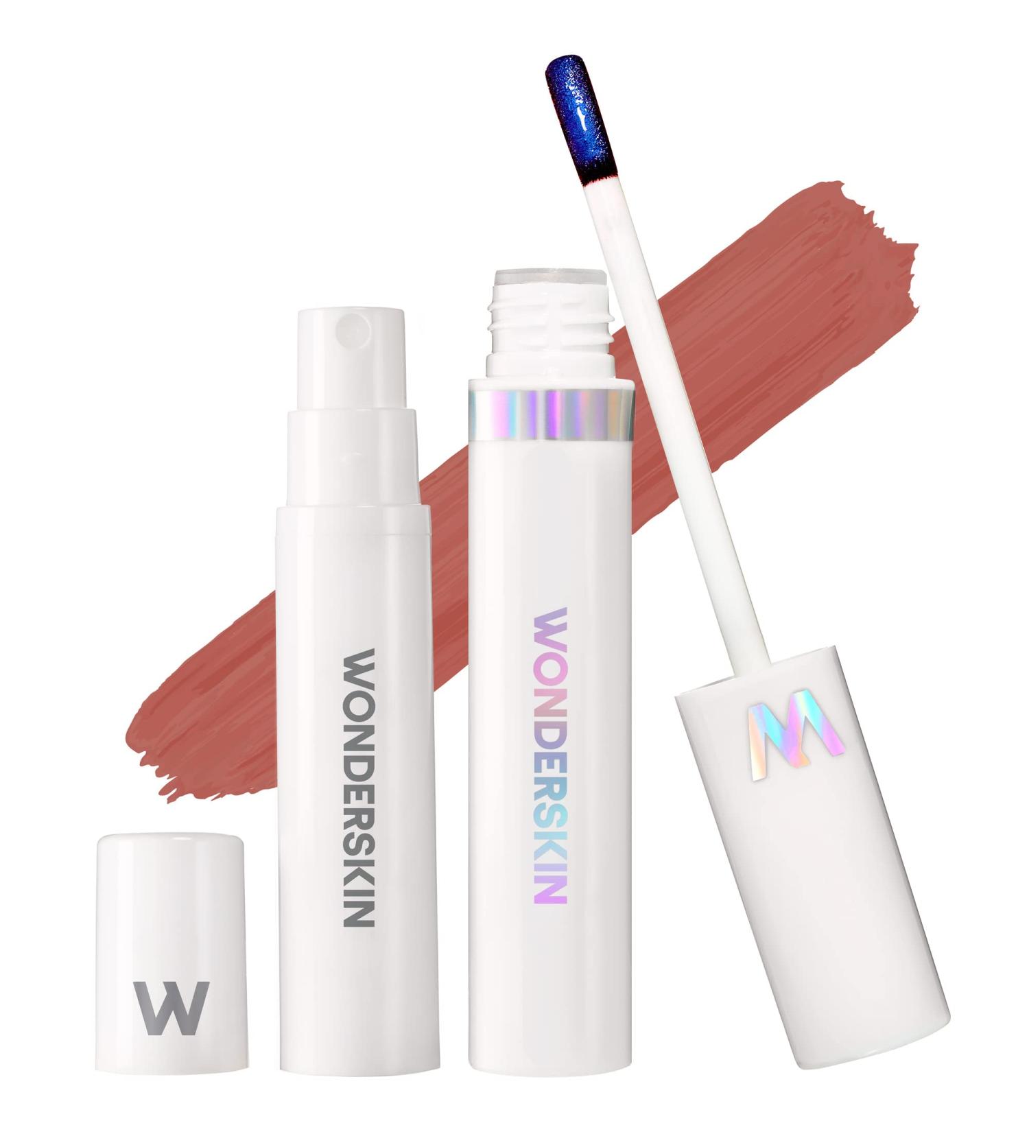 Wonderskin Wonder Blading Peel and Reveal Lip Stain Kit - Lovely Nude Matte Lip Tint, Long Lasting Waterproof Peel Off Stain - Includes Lip Stain Masque & Activator - Buy Online on GoSupps.com