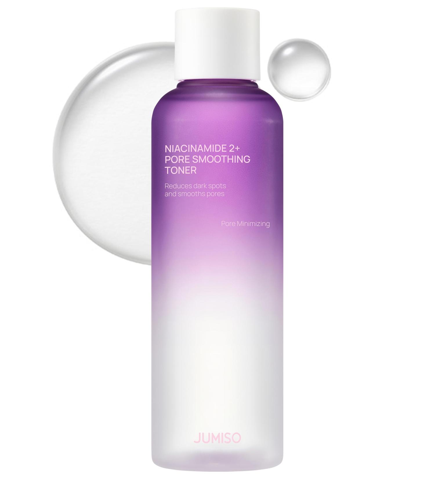 JUMISO Niacinamide 2% + PHA/BHA Pore Smoothing Toner (205ml/6.93 fl oz), 1% TXA + Glutathione, Glass Skin Prep, Gentle Exfoliation for Textured Skin, Unscented, Korean Skincare - Buy Online on GoSupps.com