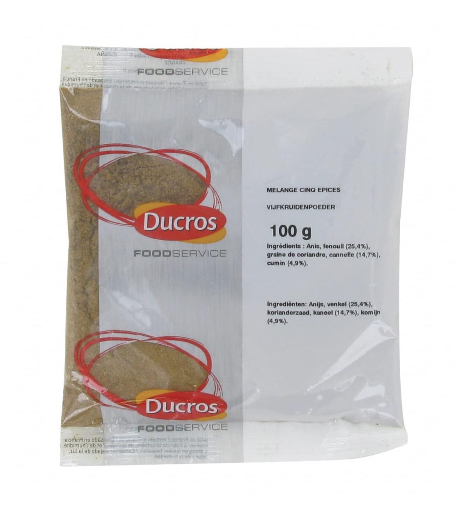 Epices 5 parfums / M lange et assaisonnement de 5 pices - Marque Ducros - 100g - 2 sachets