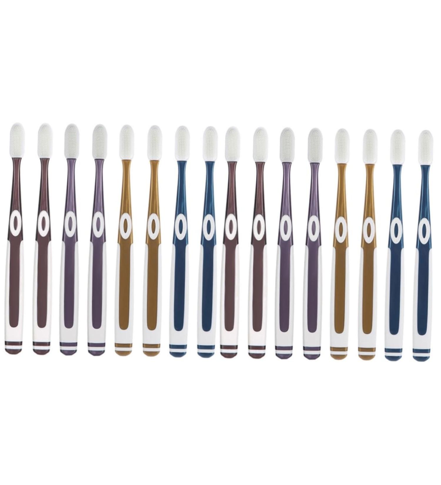 PopetPop 16-Piece Nano Toothbrush Set - Softest Travel Toothbrush for Kids & Adults | Massage Light Design Multi-Color Options - Buy Online on GoSupps.com