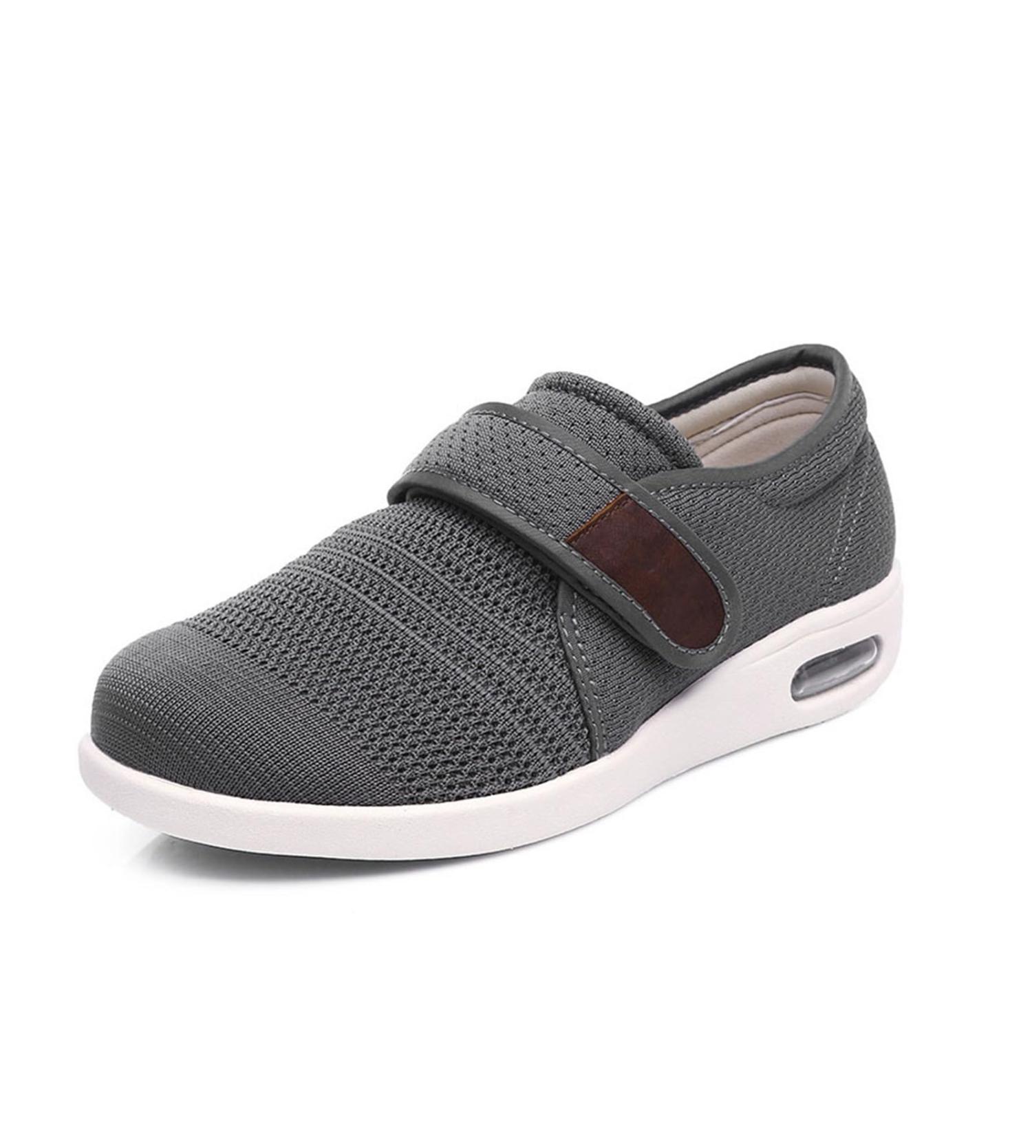 Shop Men's Breathable Diabetic Orthopedic Slippers - Wide Fit Edema Sneakers for Swollen Feet - Size 9 Beige - Buy Online on GoSupps.com