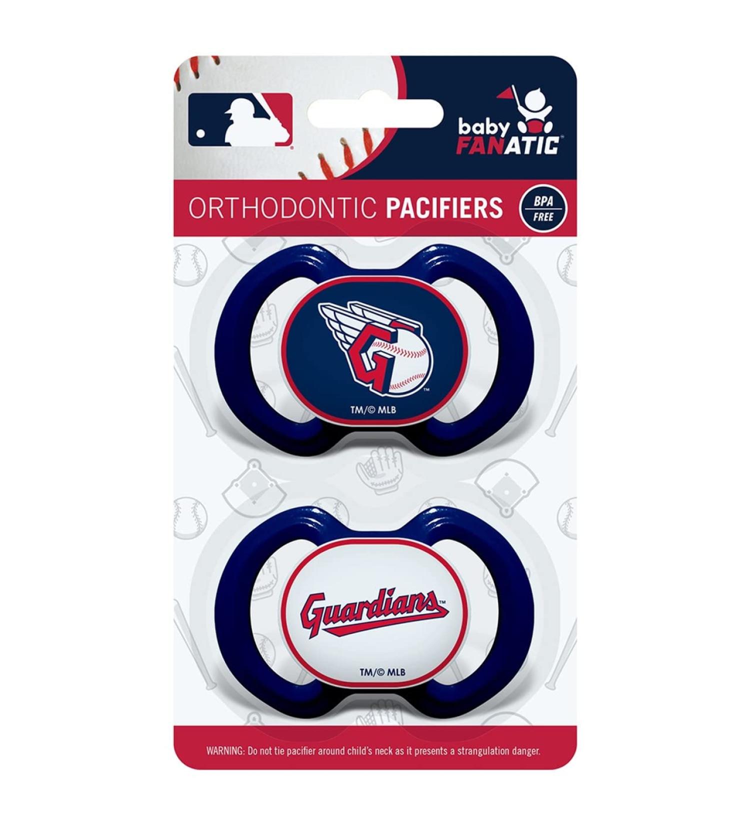 Baby Fanatic Clg2000: Cleveland Guardians Pacifier 2-Pack