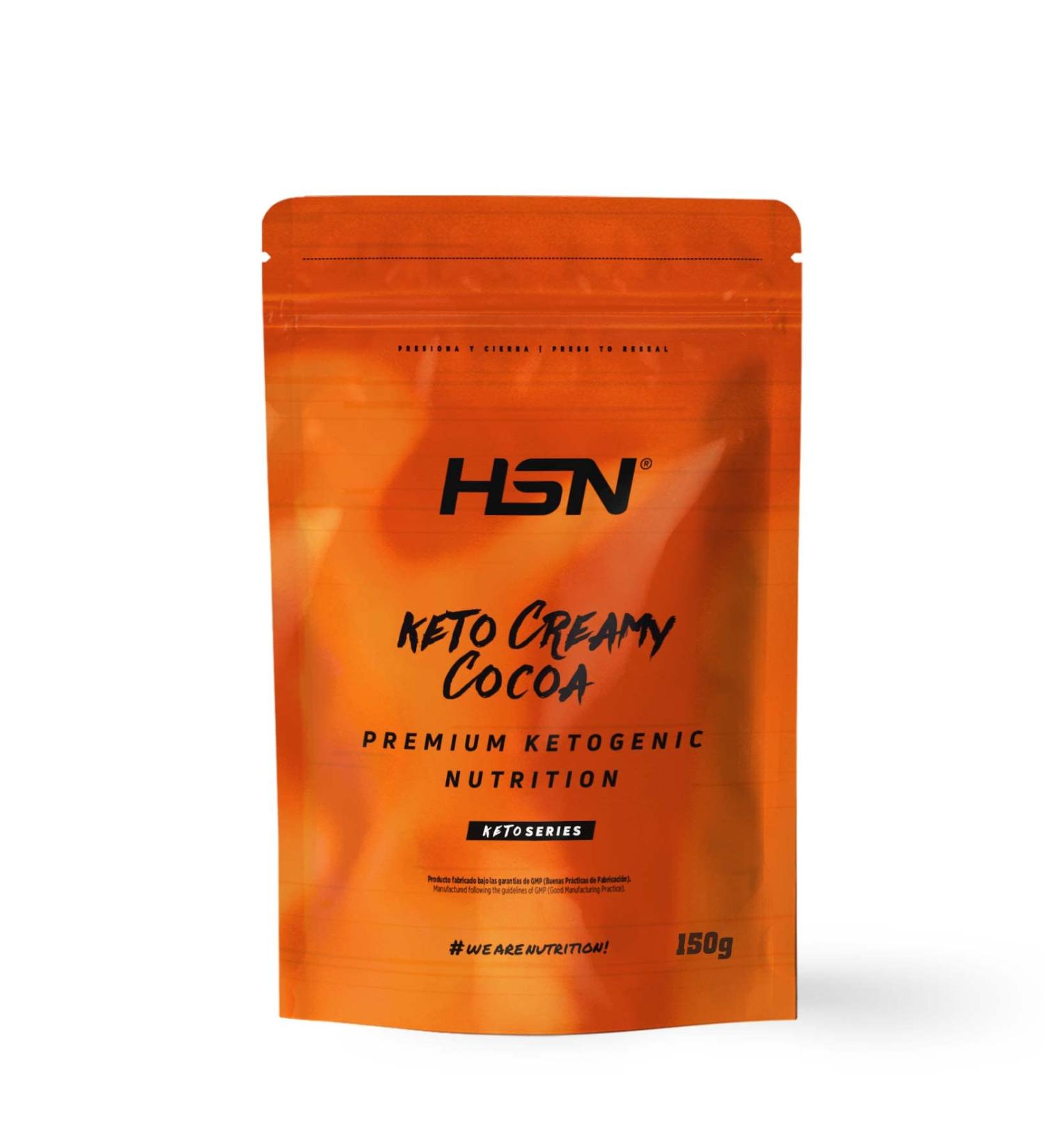  HSN HSN Keto Creamy Cacao (MCT + Ghee) 150g ideal for ketogenic diets no added sugar high in fiber (OraftiHSI inulin) no measuring scoop required non-GMO vegan gluten-free - Buy Online on GoSupps.com