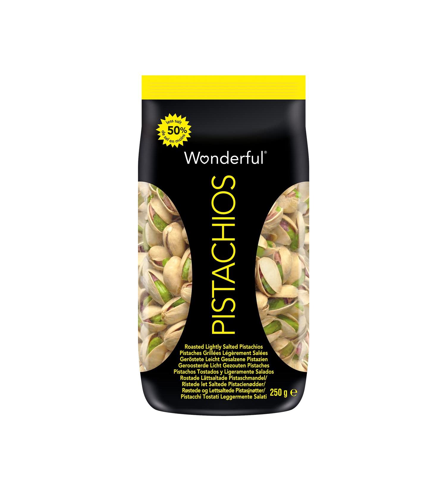 Wonderful Pistachios - Lightly salted pistachios 250 g - Buy Online on GoSupps.com