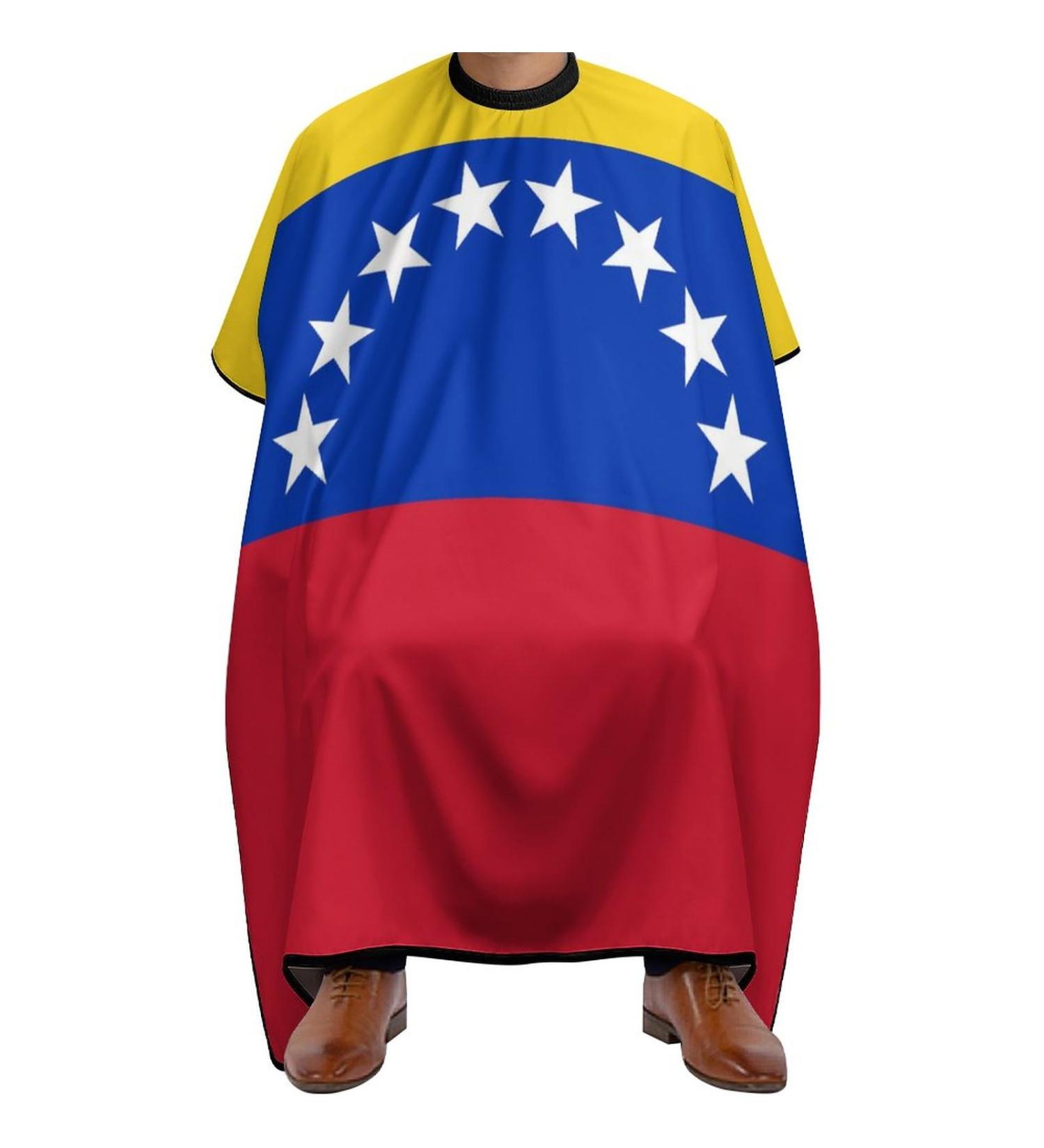 Venezuela Flag Barber Cape - Premium Haircut Apron for Home Salon & Barbershop - Buy Online on GoSupps.com