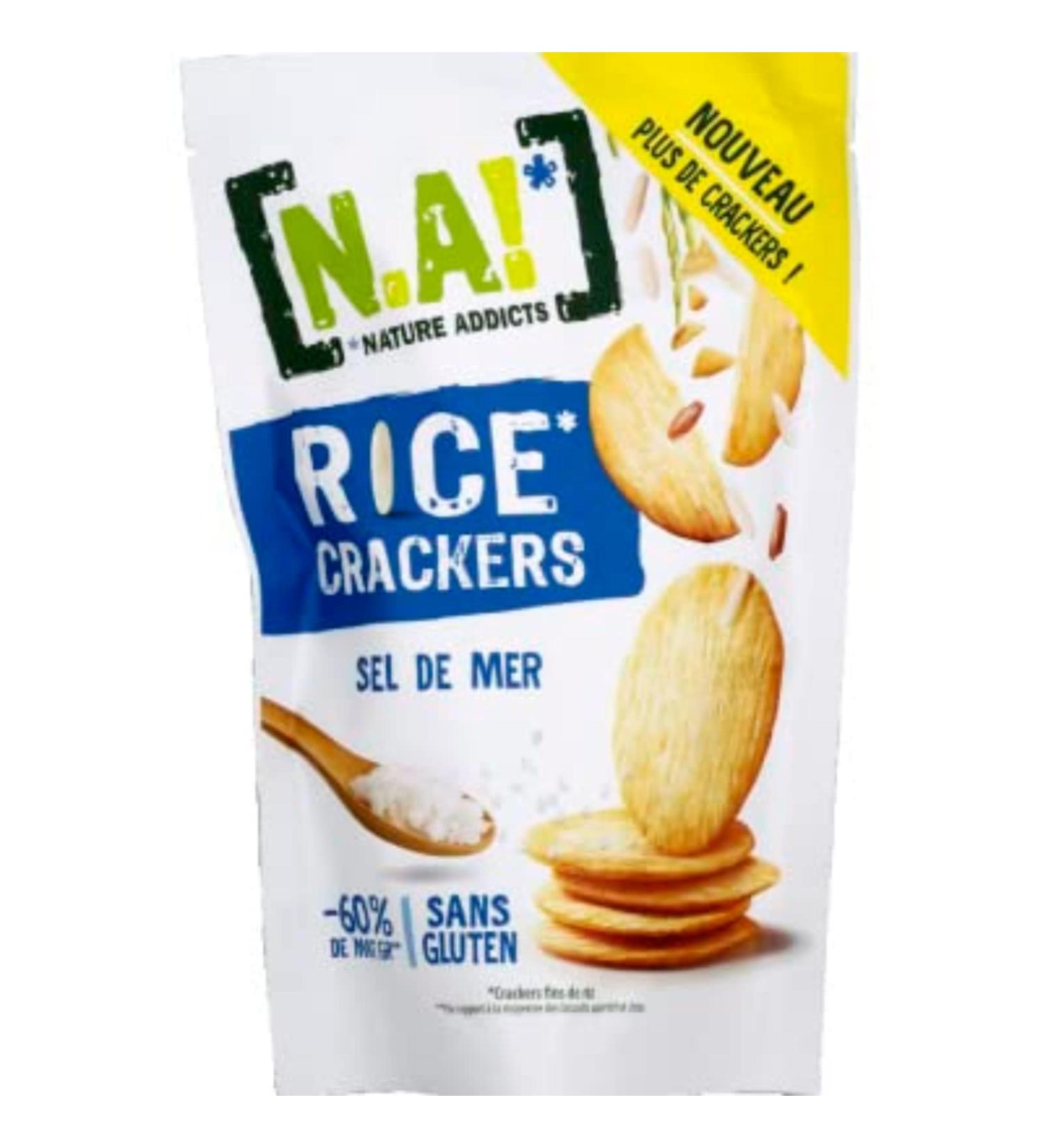N.A! Rice crackers aperitif biscuits with sea salt - 85g pack