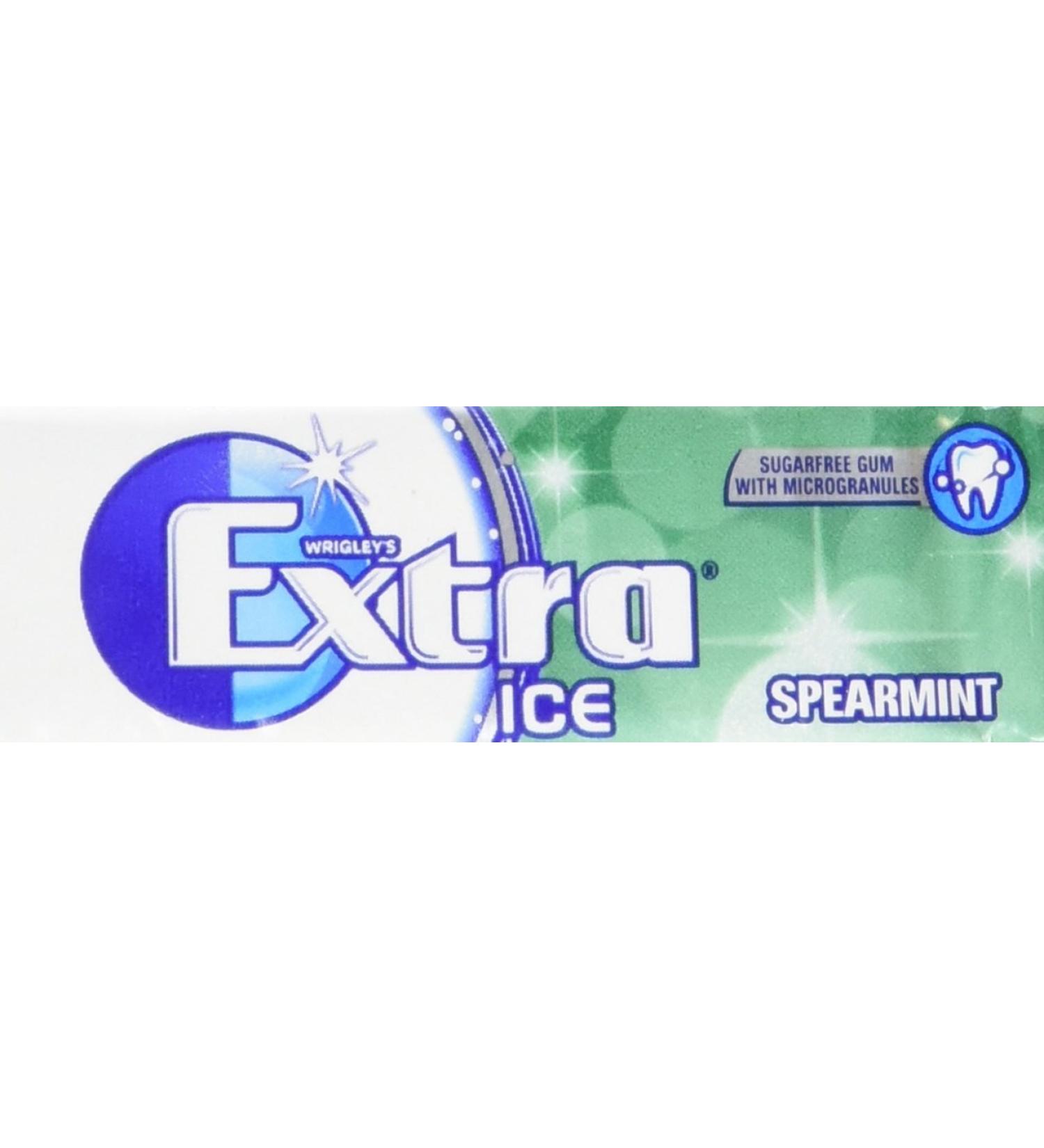 Wrigley's Extra Ice Spearmint Chewing Gum Sugar Free 30 x 10 each - Buy Online on GoSupps.com