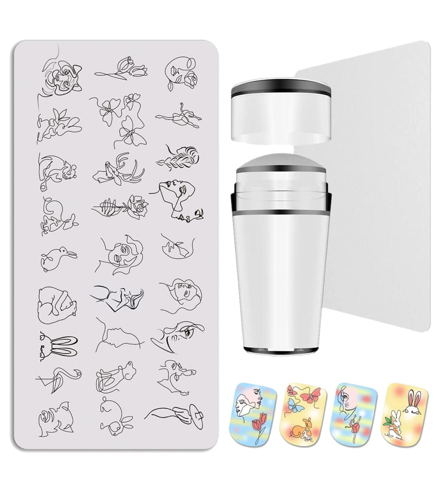 Shop Cartoon Portrait Nail Stamping Plates | Animal Nail Art Accessories - International Shipping - Buy Online on GoSupps.com