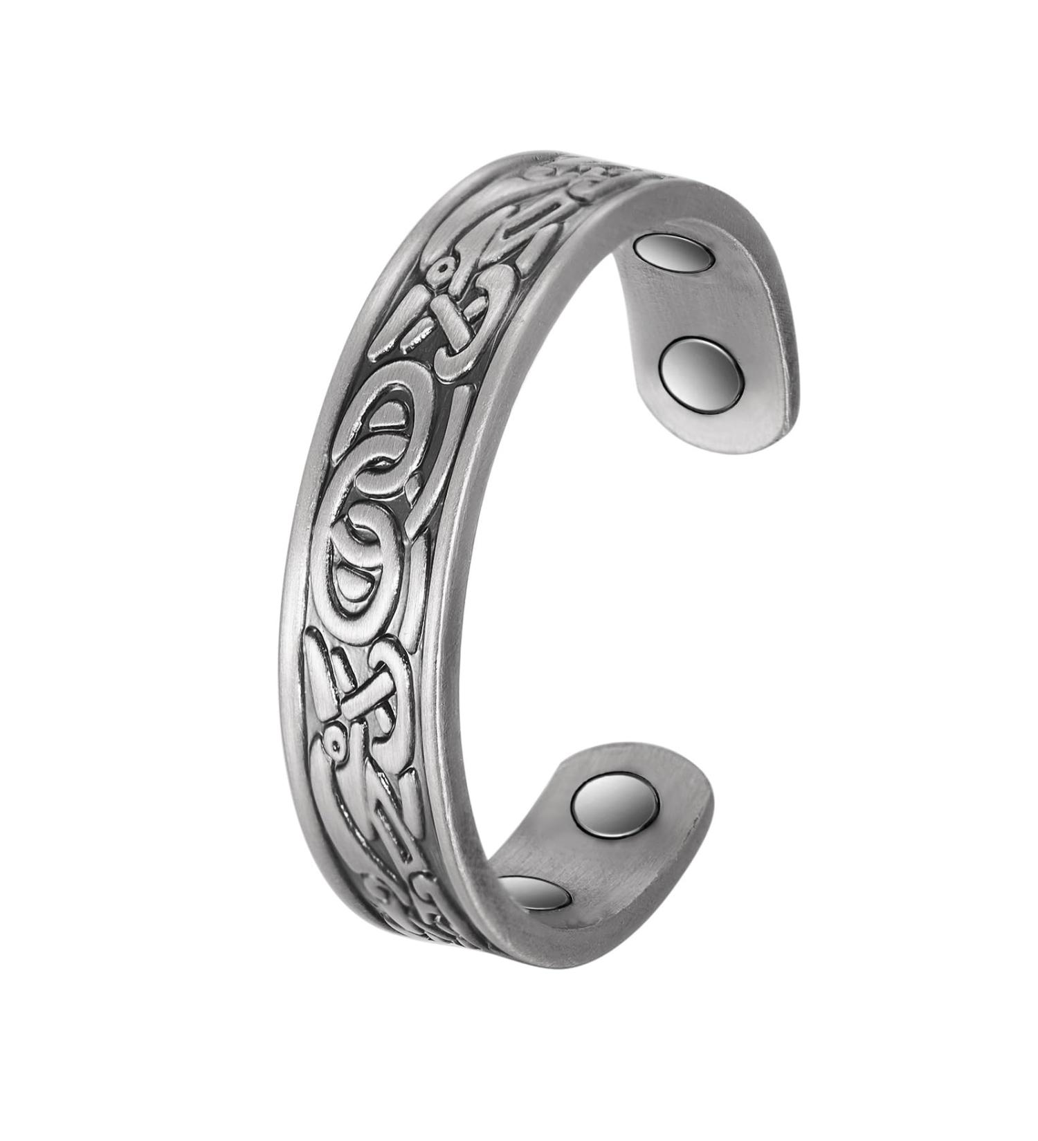 Magnetic Therapy Joint Bone Ring - Arthritis & Migraine Relief Jewelry with Gift Box - Buy Online on GoSupps.com